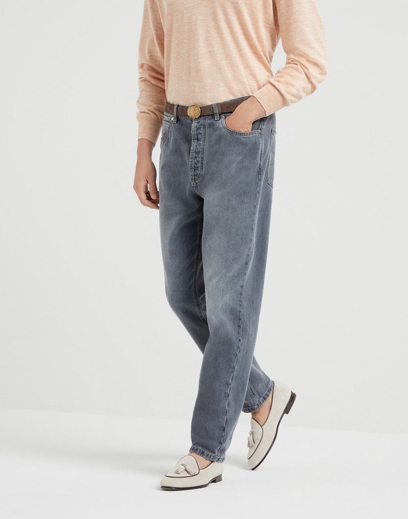 Brunello Cucinelli o1la1rc1a0326 Denim Pants in Blue Size US 32 / EU 48 - 1 Thumbnail