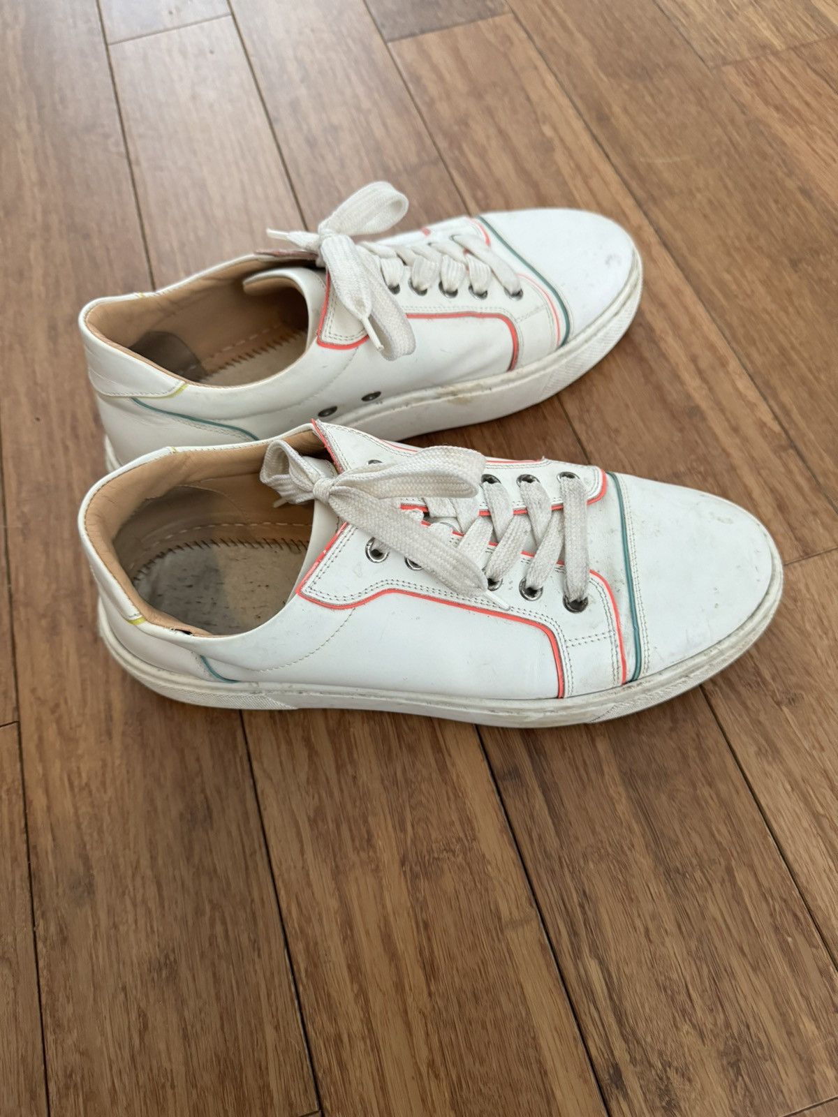 Christian Louboutin Christian Louboutin Women White Sneakers Size US 10 / IT 40 - 2 Thumbnail