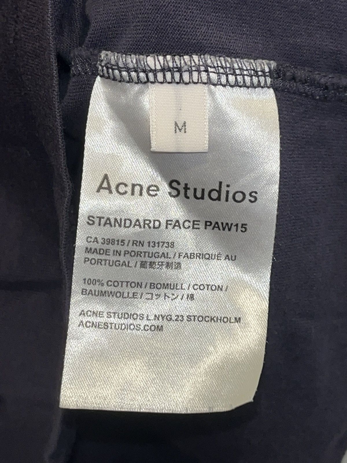 Acne Studios Acne Studios logo tee Size US M / EU 48-50 / 2 - 3 Thumbnail