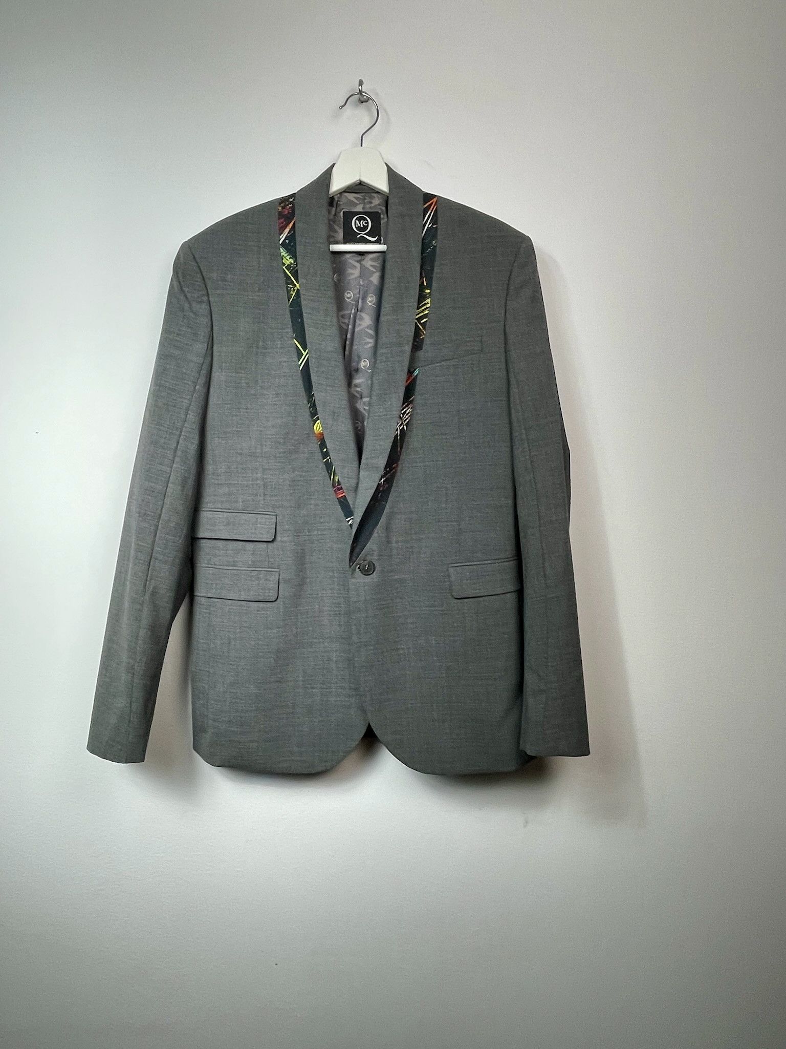 Alexander McQueen printed lapel blazer Size US M / EU 48-50 / 2 - 1 Thumbnail