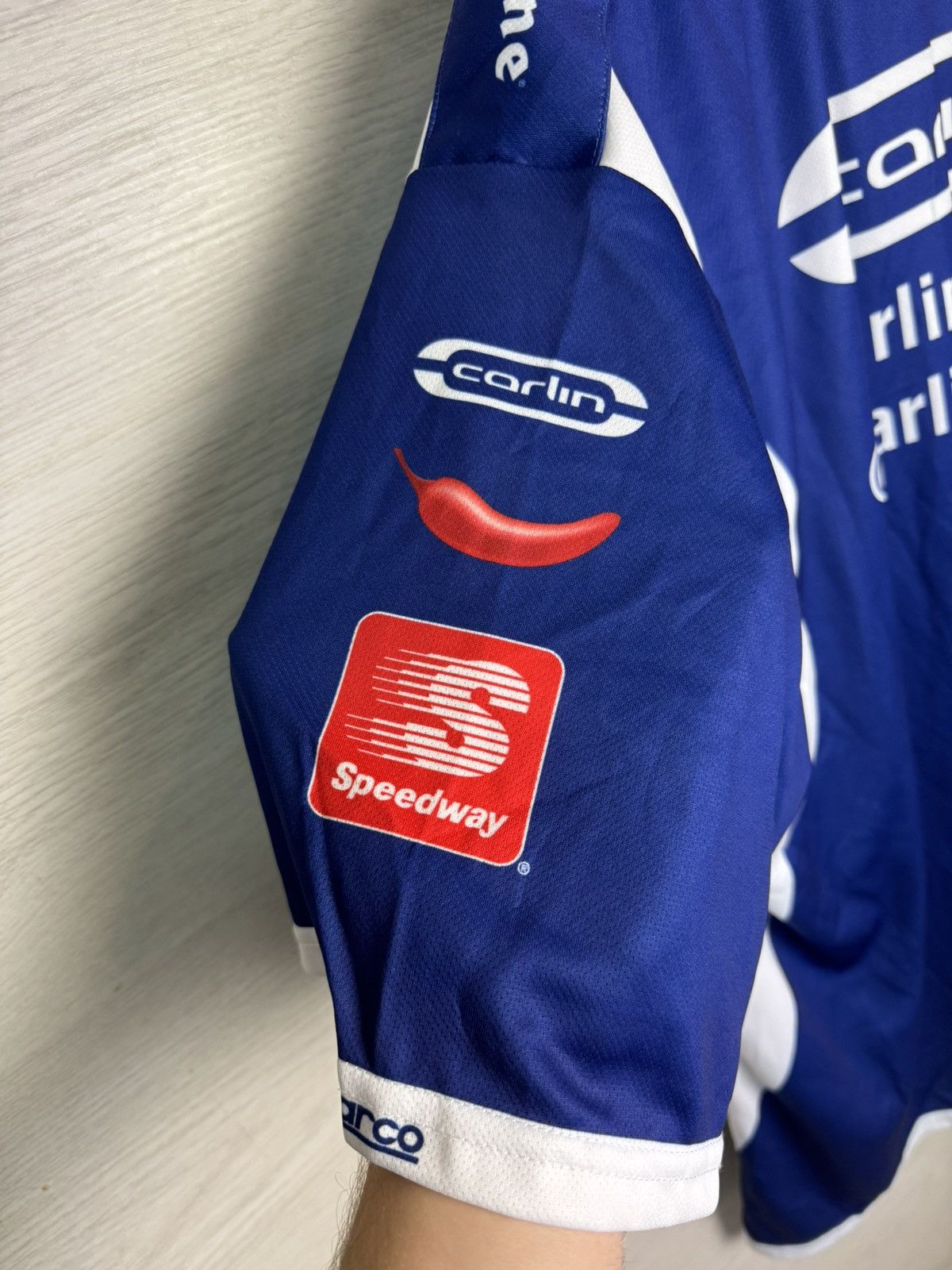 Vintage Indy Team Carlin Chevrolet Blue Polo Jersey Size US XXL / EU 58 / 5 - 5 Thumbnail
