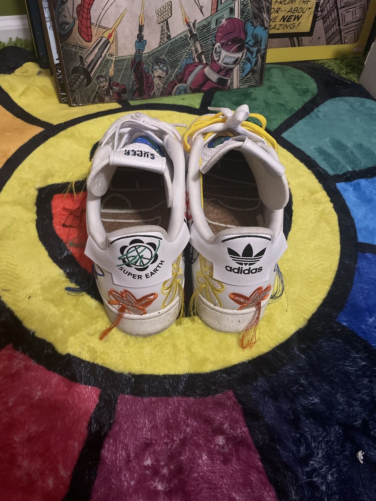 Adidas Sean Wortherspoon Super Earth Adidas Superstar Size US 11.5 / EU 44-45 - 4 Thumbnail