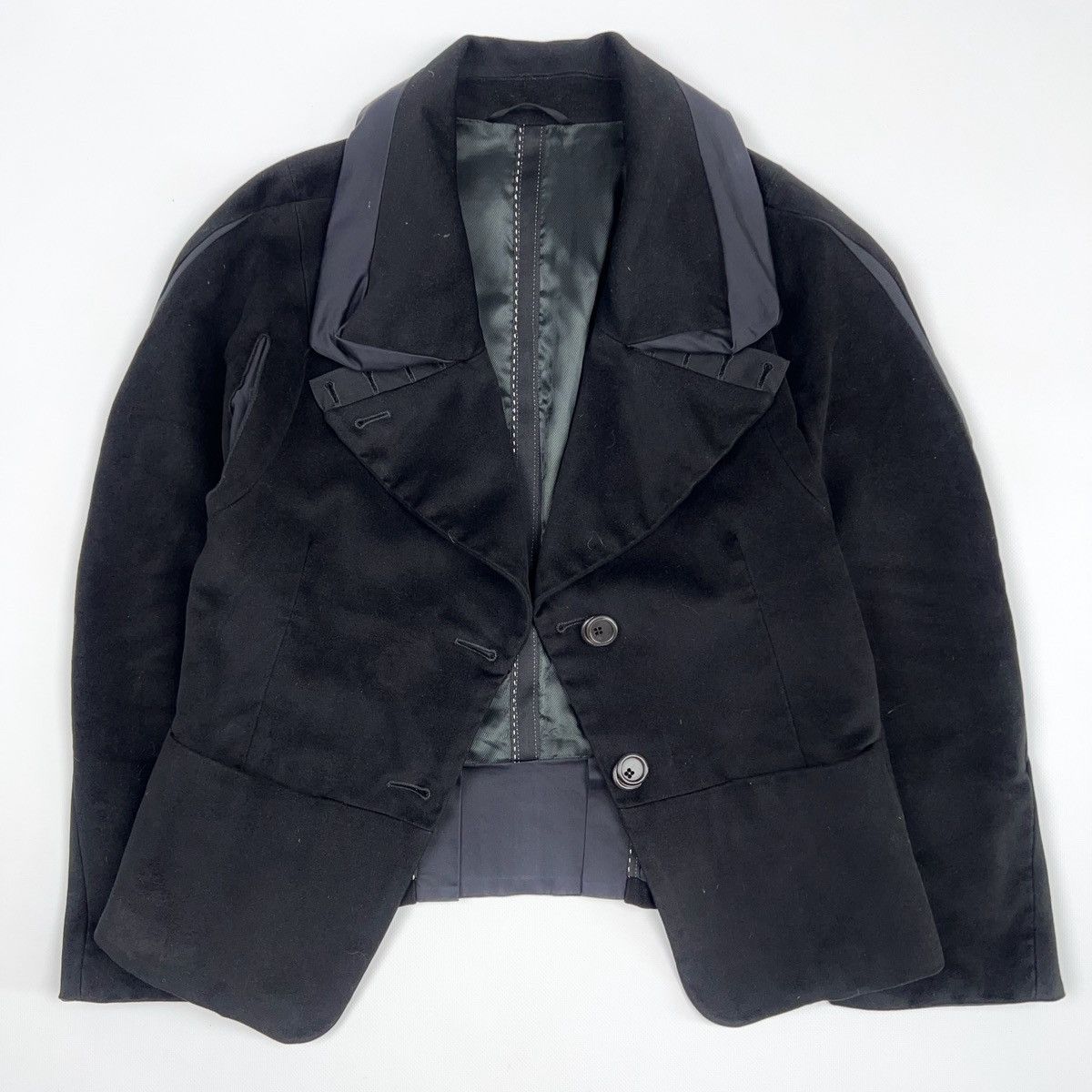 Marithe + Francois Girbaud Marithe Francois Girbaud Velour Blazer Jacket Size XS / US 0-2 / IT 36-38 - 5 Thumbnail
