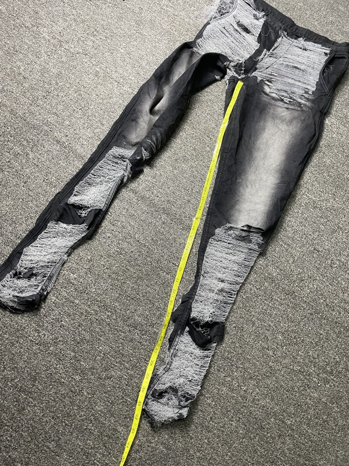 Vintage × semanticdesign SEMANTIC DESIGN Distressed Denim Ripped Jeans (101( Size US 28 / EU 44 - 5 Thumbnail