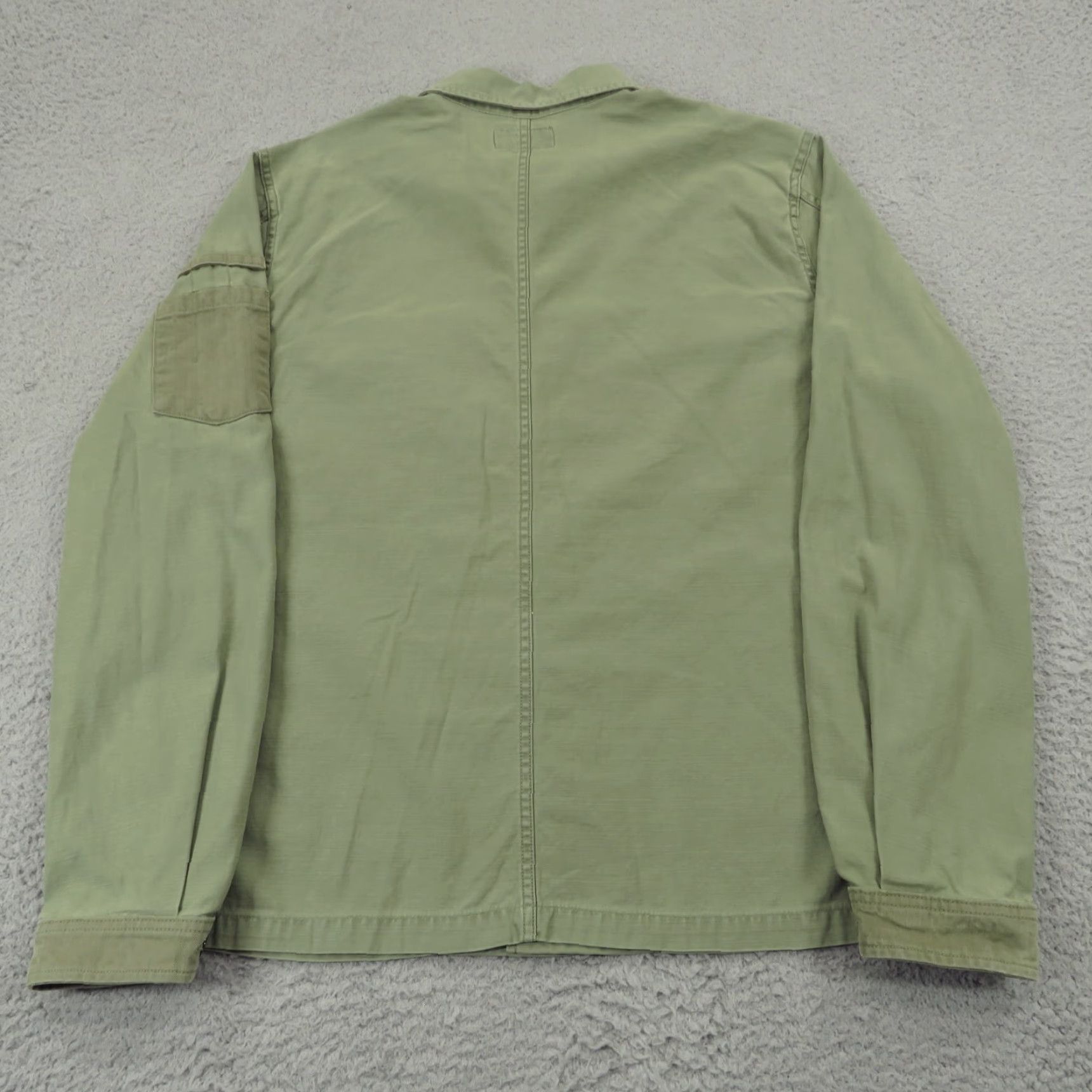 CO Guideboat Co Jacket Men Medium Olive Canvas Utility Shacket 90s USA Coat Size US M / EU 48-50 / 2 - 7 Thumbnail