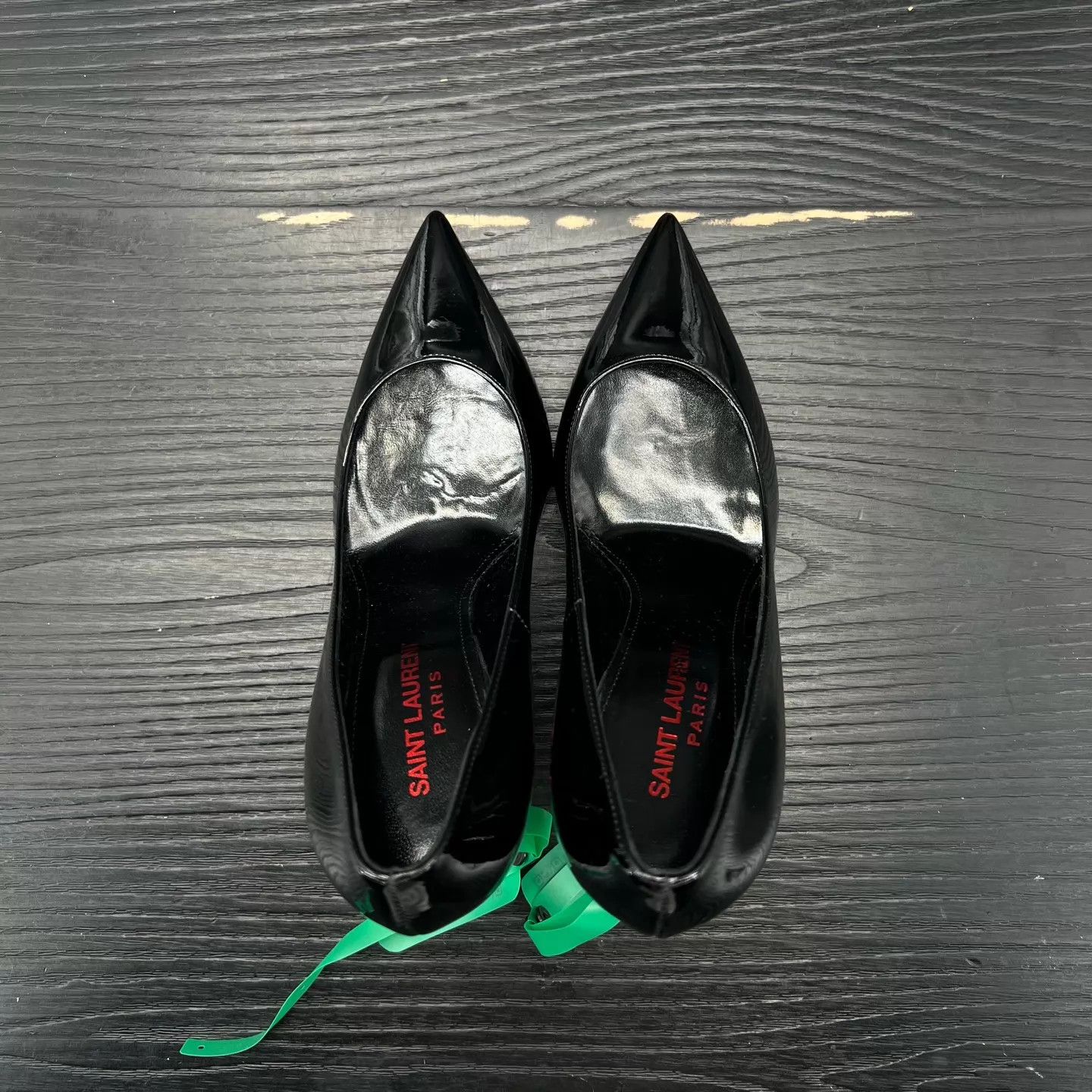 Yves Saint Laurent YSL Opyum Pumps Black Red 36.5 Worn Once Size US 6 / IT 36 - 4 Thumbnail