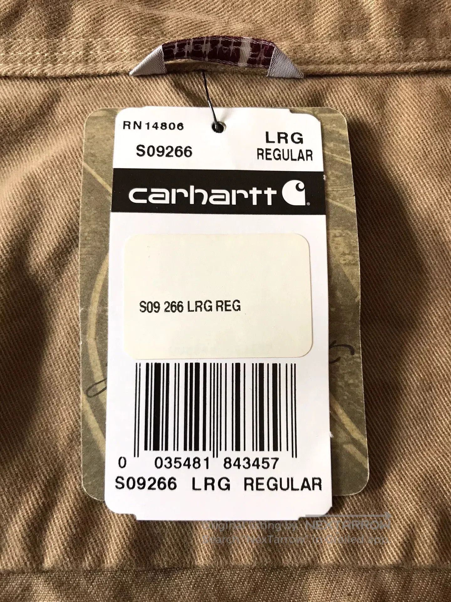 Carhartt Carhartt S09 266 Heavy Work Shirt. Size US L / EU 52-54 / 3 - 8 Thumbnail