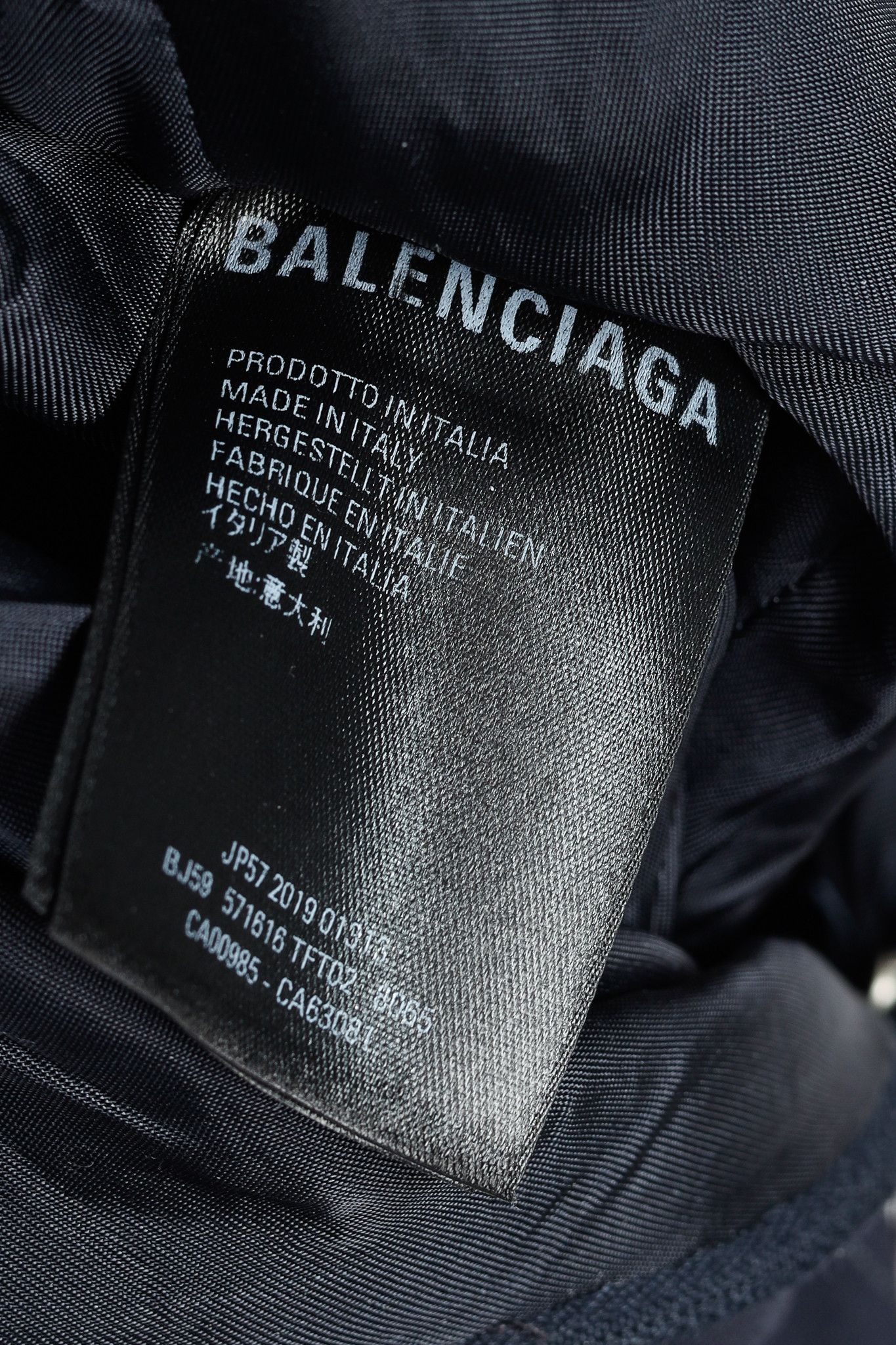 Balenciaga Balenciaga 2019 Navy Chalk Pinstripe Wool Trumpet Skirt Size 26" / US 2 / IT 38 - 8 Thumbnail