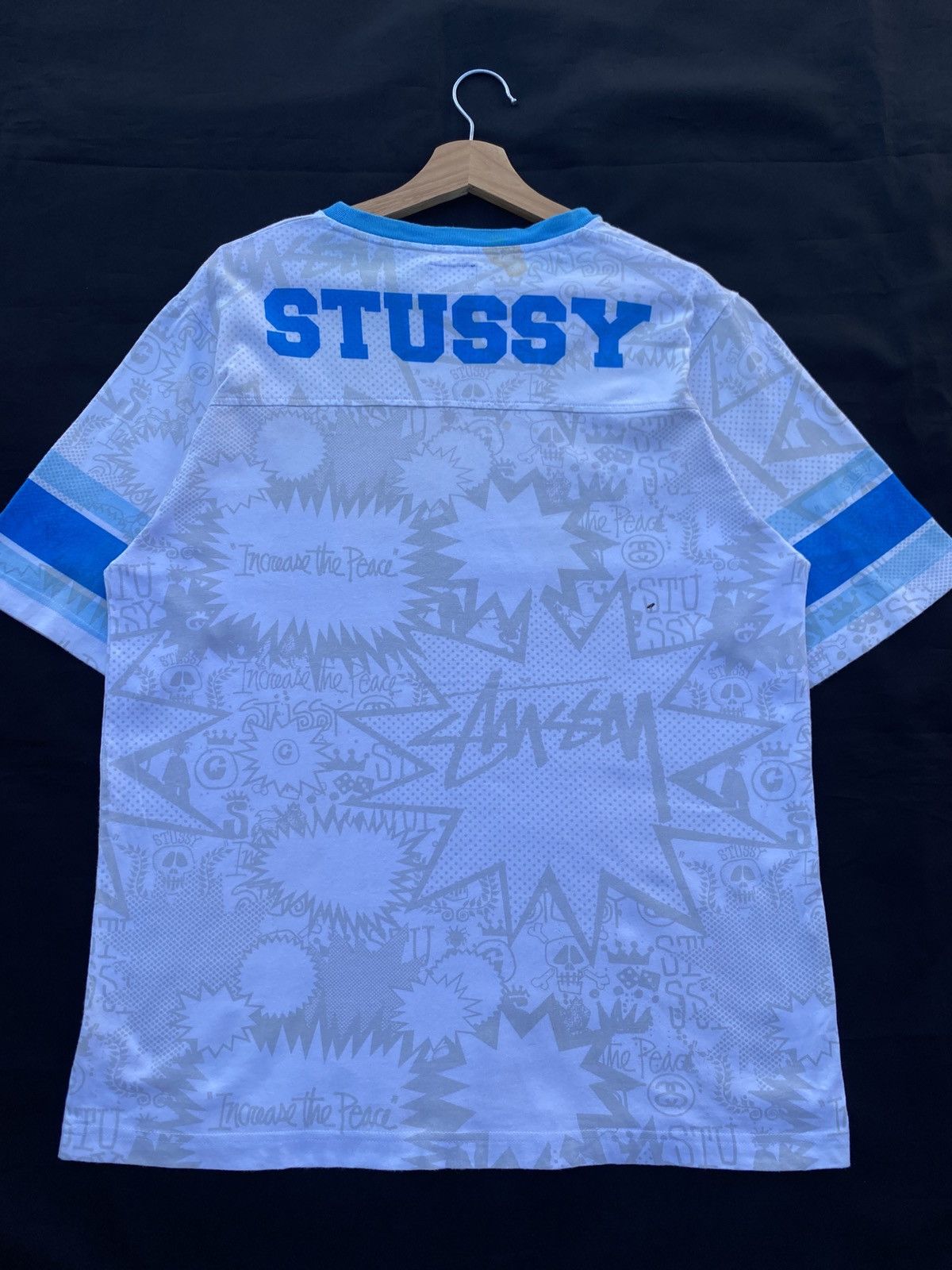 Stussy Rare Stussy “Increase the Peace” Graphic Tshirt Size US L / EU 52-54 / 3 - 22 Thumbnail