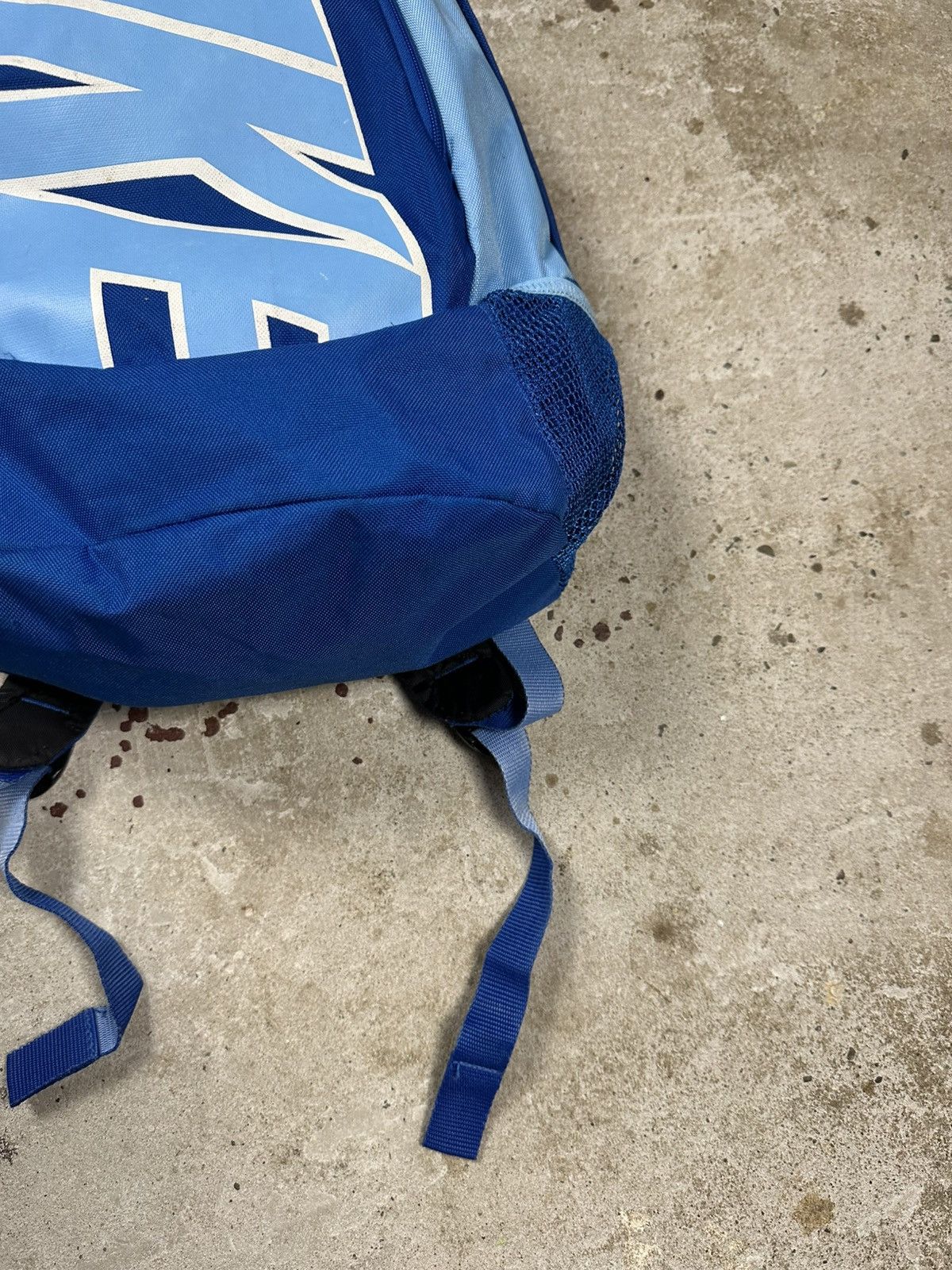 Nike Vintage Y2K Nike Blue Backpack Bag Swoosh Spell Out Size ONE SIZE - 3 Thumbnail