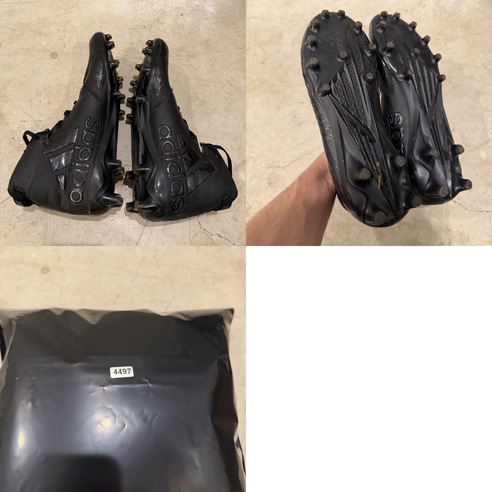 Adidas Adidas Freak X Carbon Mid Football Cleat BW0866 Black Mens Size 9.5 Football Cleat Sneakers Athletic Shoes Sneaker Mens Shoes Black BW0866 Size US 9 / EU 42 - 8 Thumbnail