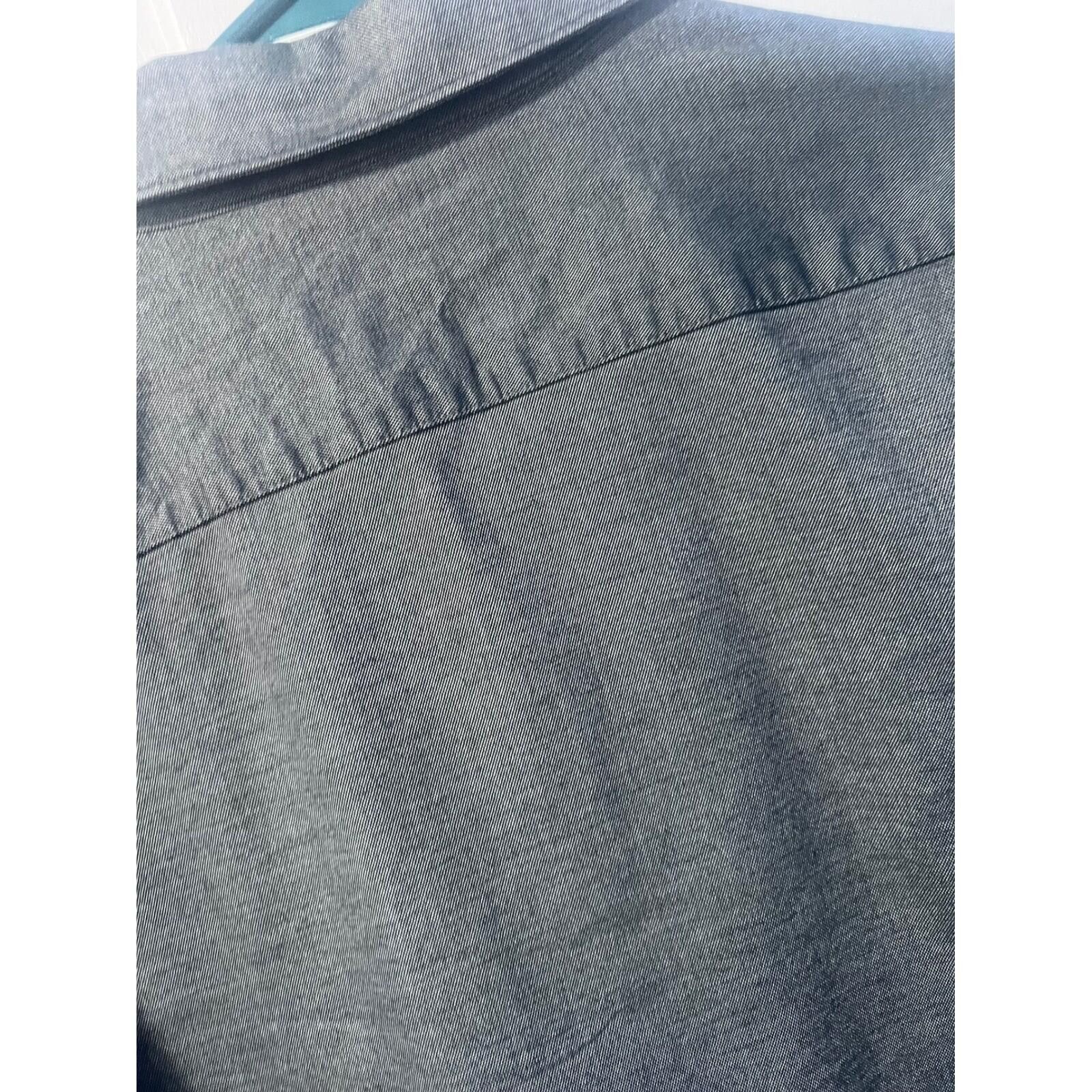 Express Express Button Down Mens L Grey Long Sleeve Textured Shirt Size US L / EU 52-54 / 3 - 8 Thumbnail