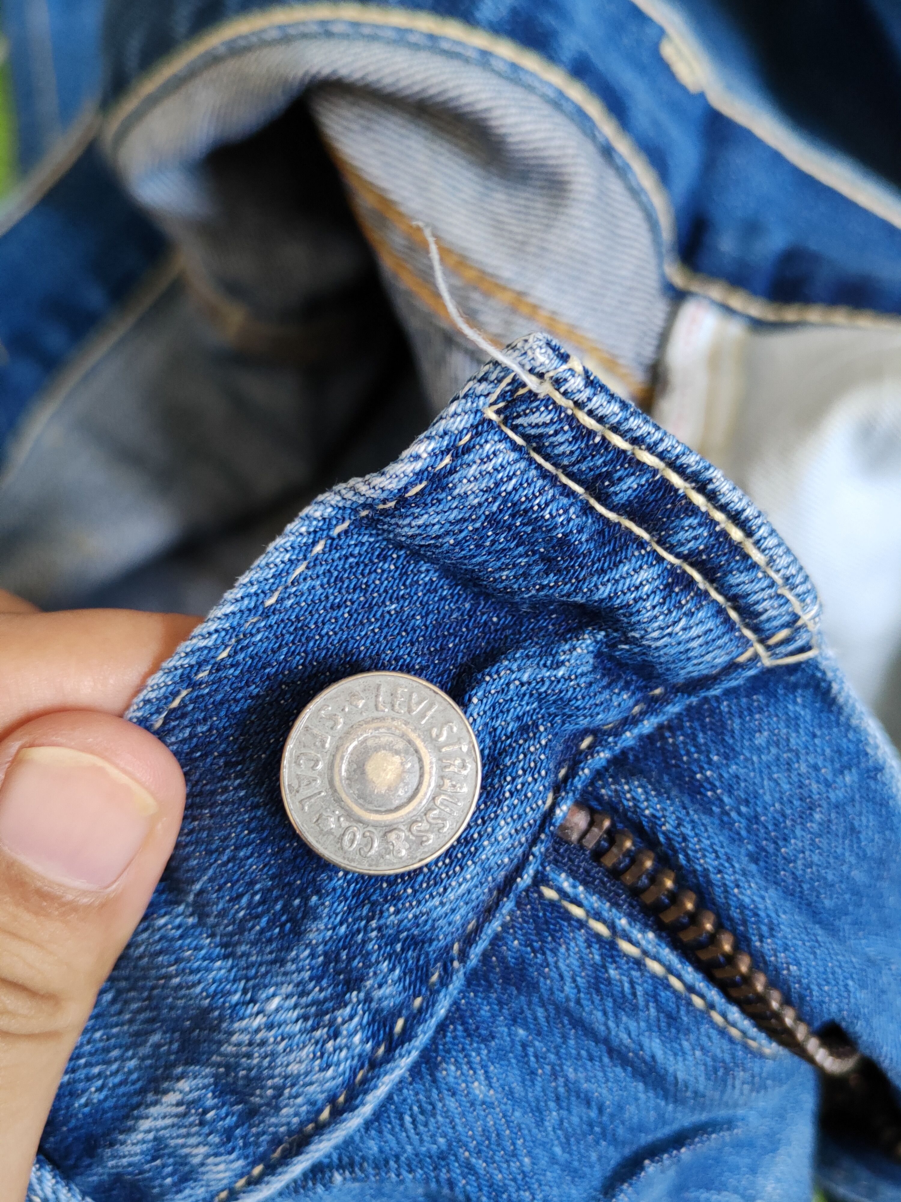 Japanese Brand × Levi's Levi's Blue Distressed Ripped denim Jeans #S1831 Size US 28 / EU 44 - 16 Thumbnail