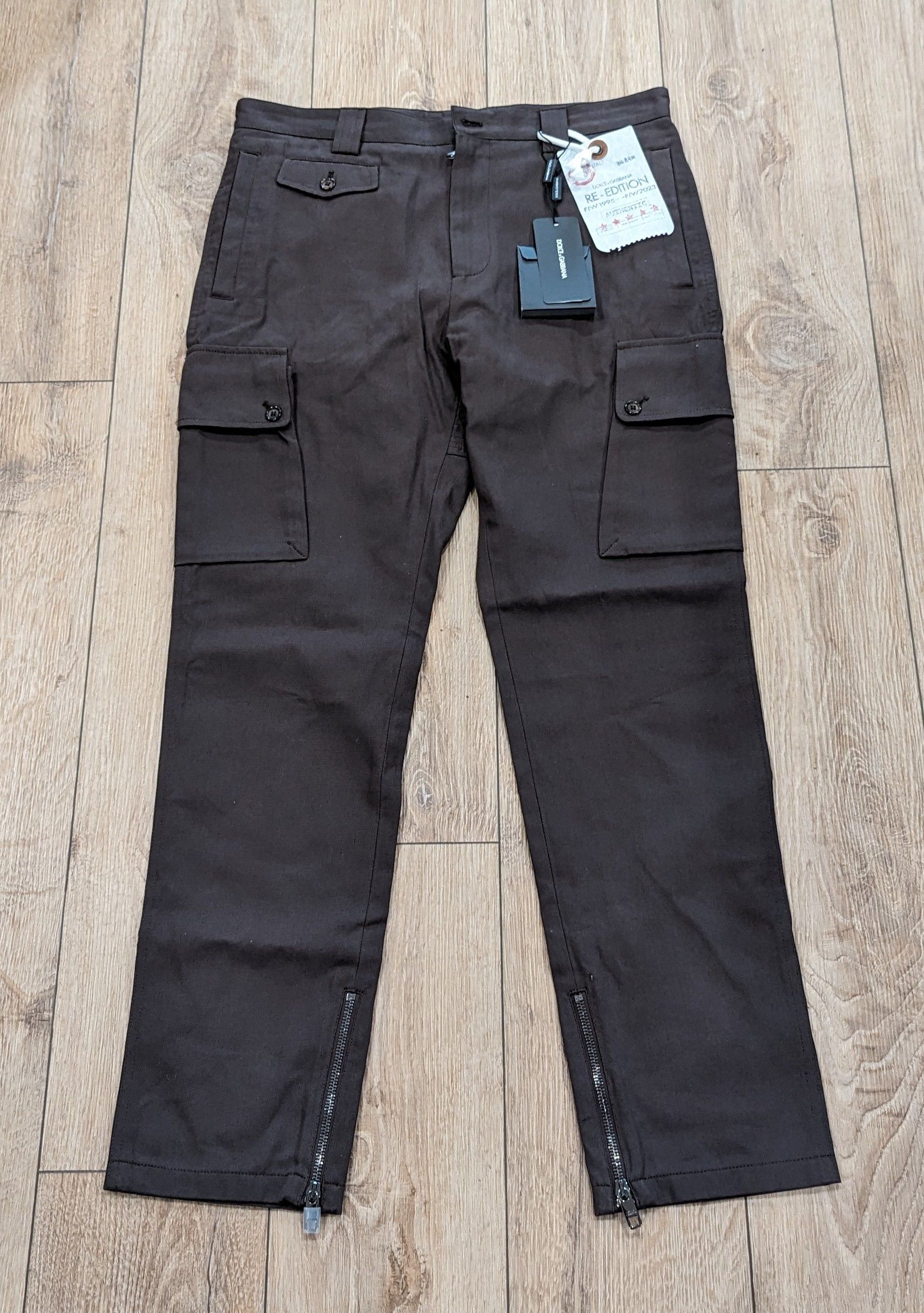 image of Dolce Gabbana Re-Edition Cargo Pants Dark Brown 50 Us 34, Men's