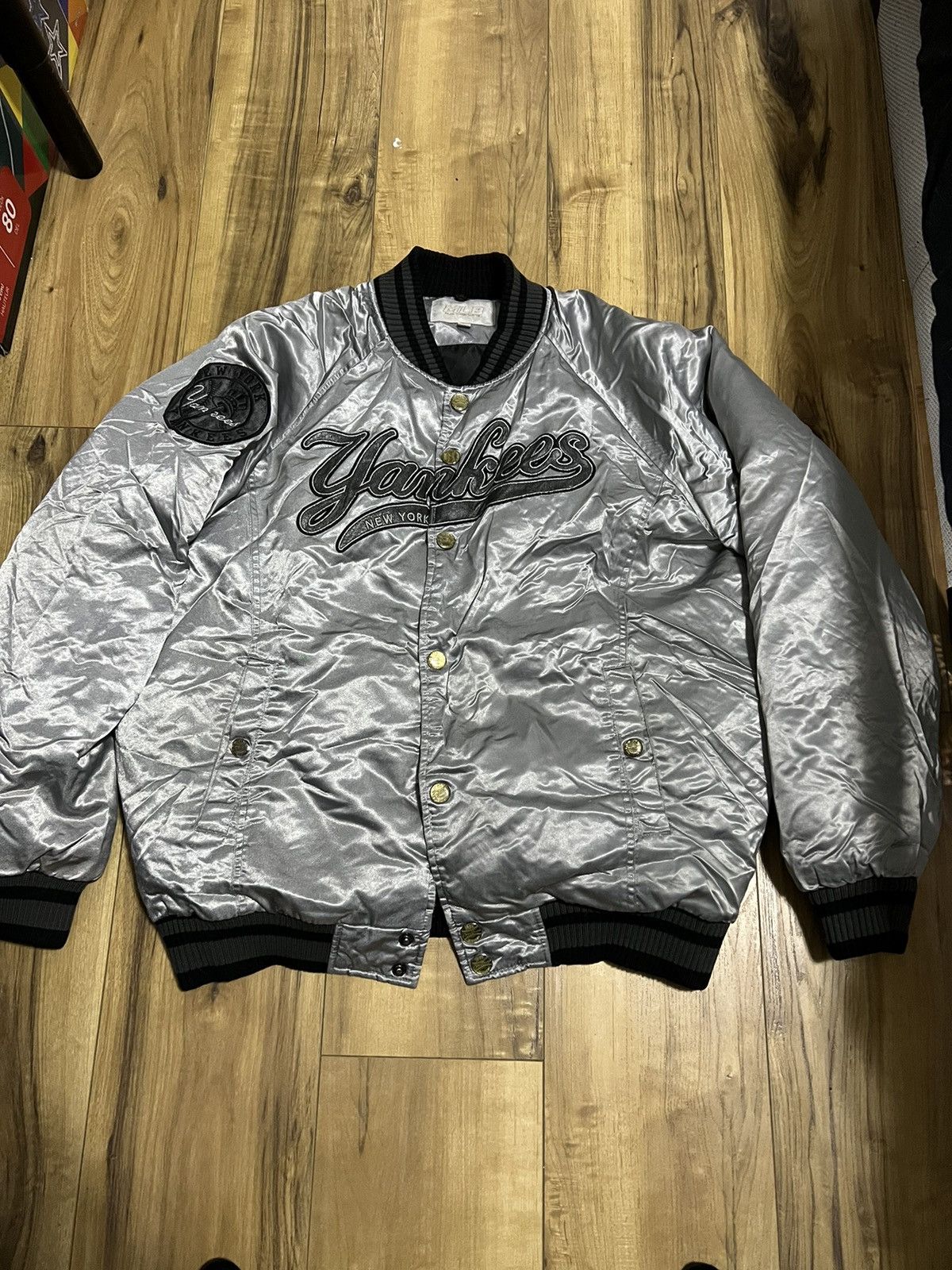 MLB × Vintage Vintage New York Yankees Varsity Bomber Jacket Baseball MLB Size US L / EU 52-54 / 3 - 1 Thumbnail