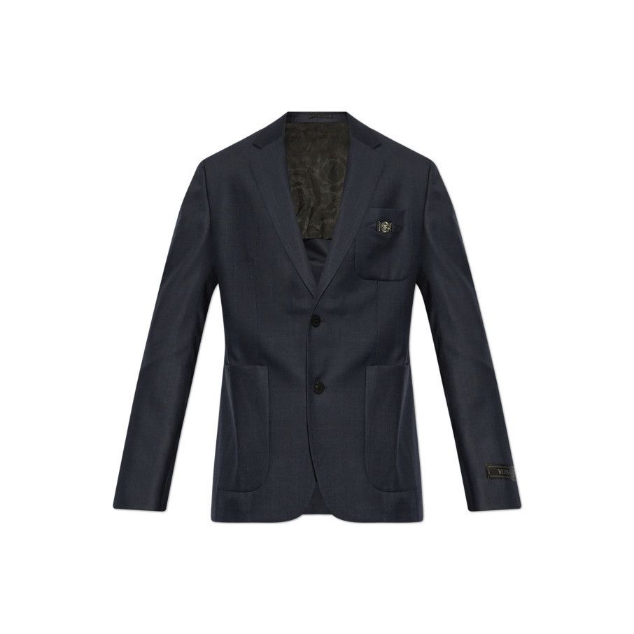 Versace VERSACE Navy Blue Wool Blazer New And Authentic (Men's size: Size US XL / EU 56 / 4 - 1 Preview