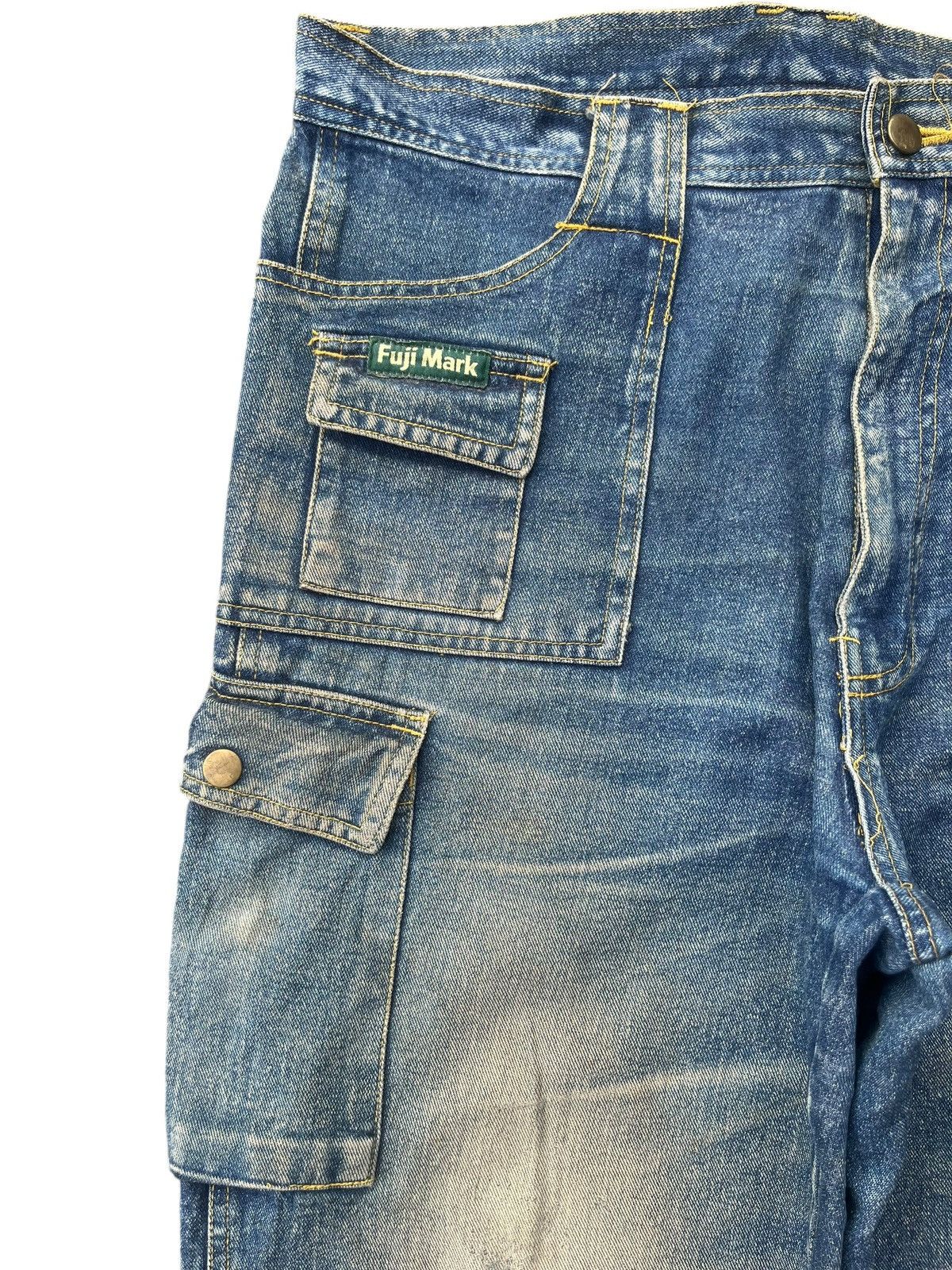 Japanese Brand Vintage Japanese Brand Mud Wash Tactical Cargo Frayed Jeans Size US 34 / EU 50 - 7 Thumbnail