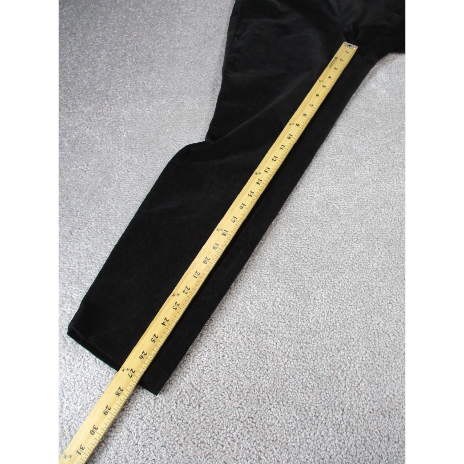 Rag & Bone rag & bone Pants Womens 10 Black Velvet Slim Fit Tapered Ankle Size 32" / US 10 / IT 46 - 5 Thumbnail