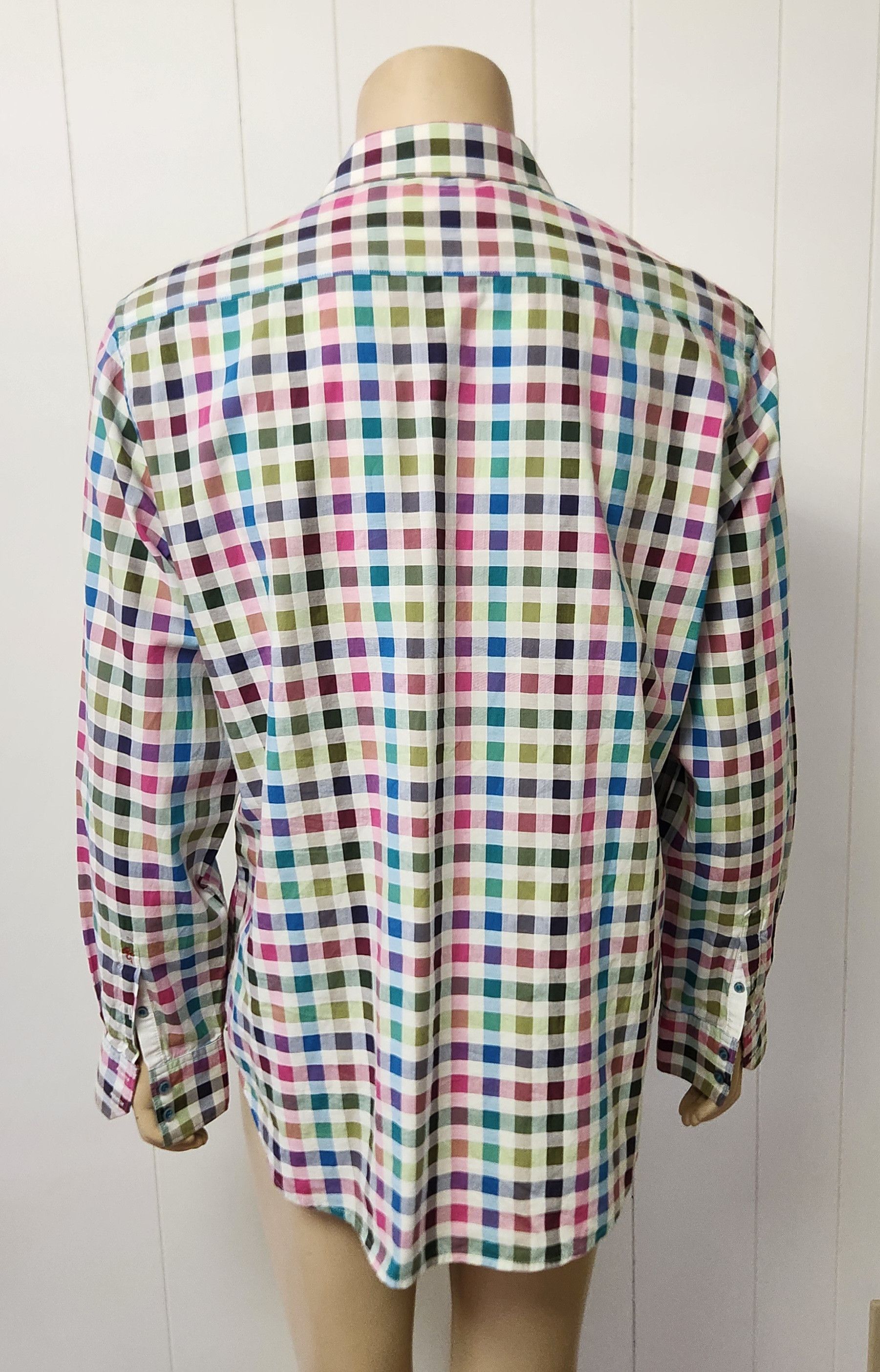 Robert Graham Robert Graham shirt XL men's multi color check cotton Size US XL / EU 56 / 4 - 6 Thumbnail