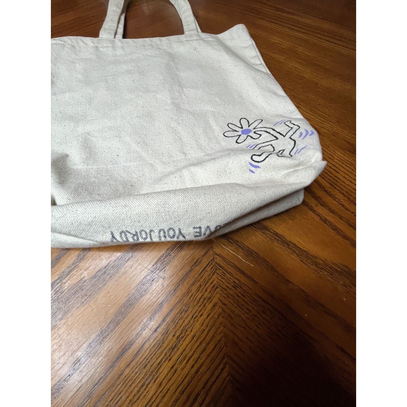 Keith Haring KEITH HARING Style Classic Cotton Canvas Art Print Tote Bag Size ONE SIZE - 2 Thumbnail