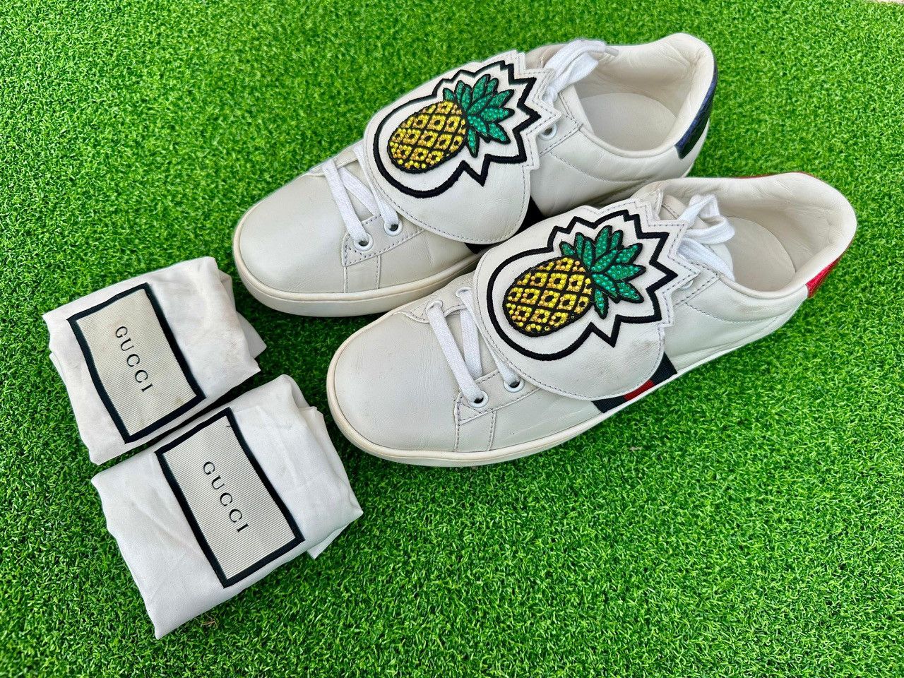 Gucci Authentic Gucci New Ace Vintage Web Crystal Pineapple Size US 8 / IT 38 - 1 Thumbnail