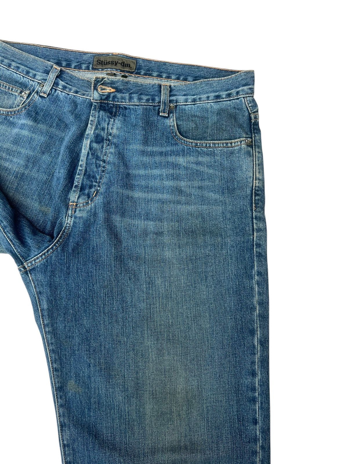 Stussy 2000s Stussy - DM ( C ) ontact Jean Dirty Mud Denim Jeans Size US 36 / EU 52 - 9 Thumbnail