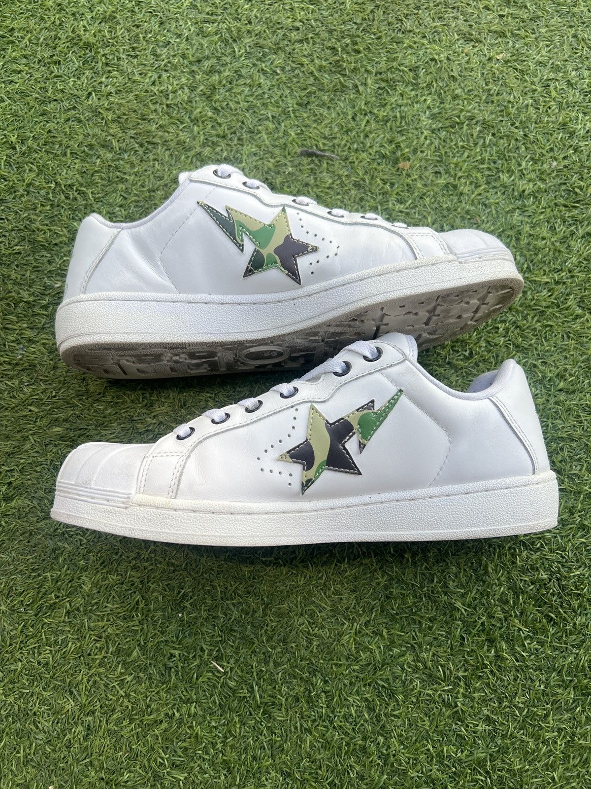 Bape 🦧Bape Skull Sta Camo Green Size US 10 / EU 43 - 3 Thumbnail