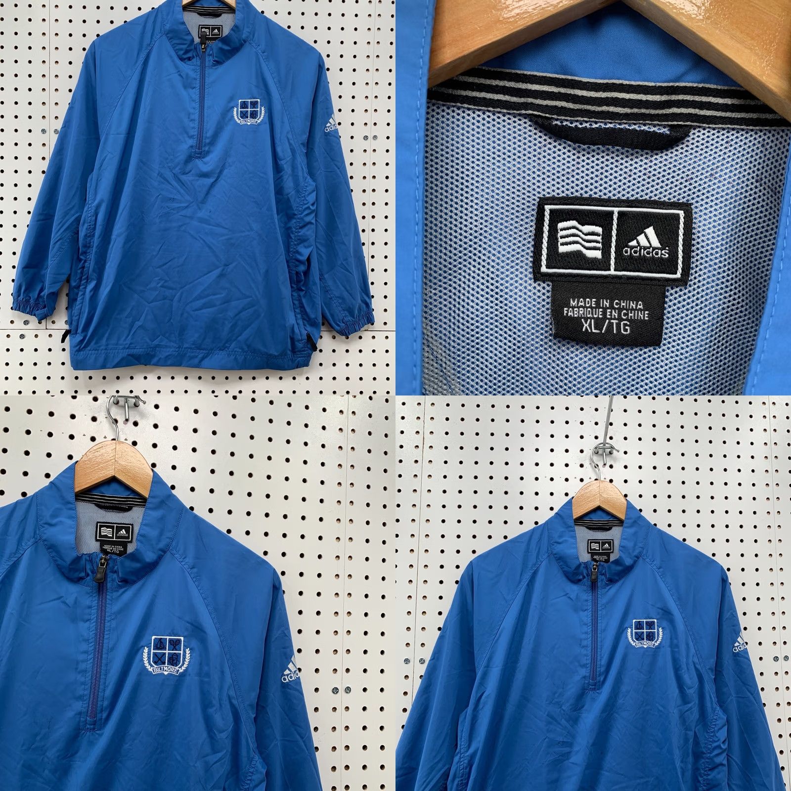 Adidas Adidas Golf Jacket Windbreaker 1/4 Zip Blue XL Men Size US XL / EU 56 / 4 - 8 Thumbnail