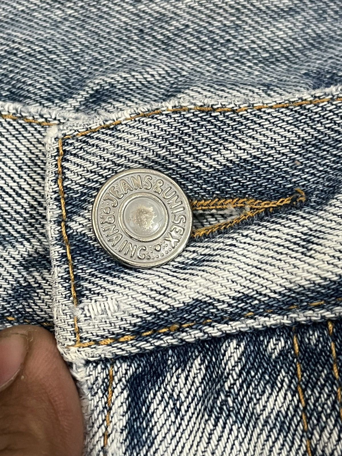 Japanese Brand Vintage RNA.Inc Button Fly Distressed Denim Size US 31 - 8 Thumbnail