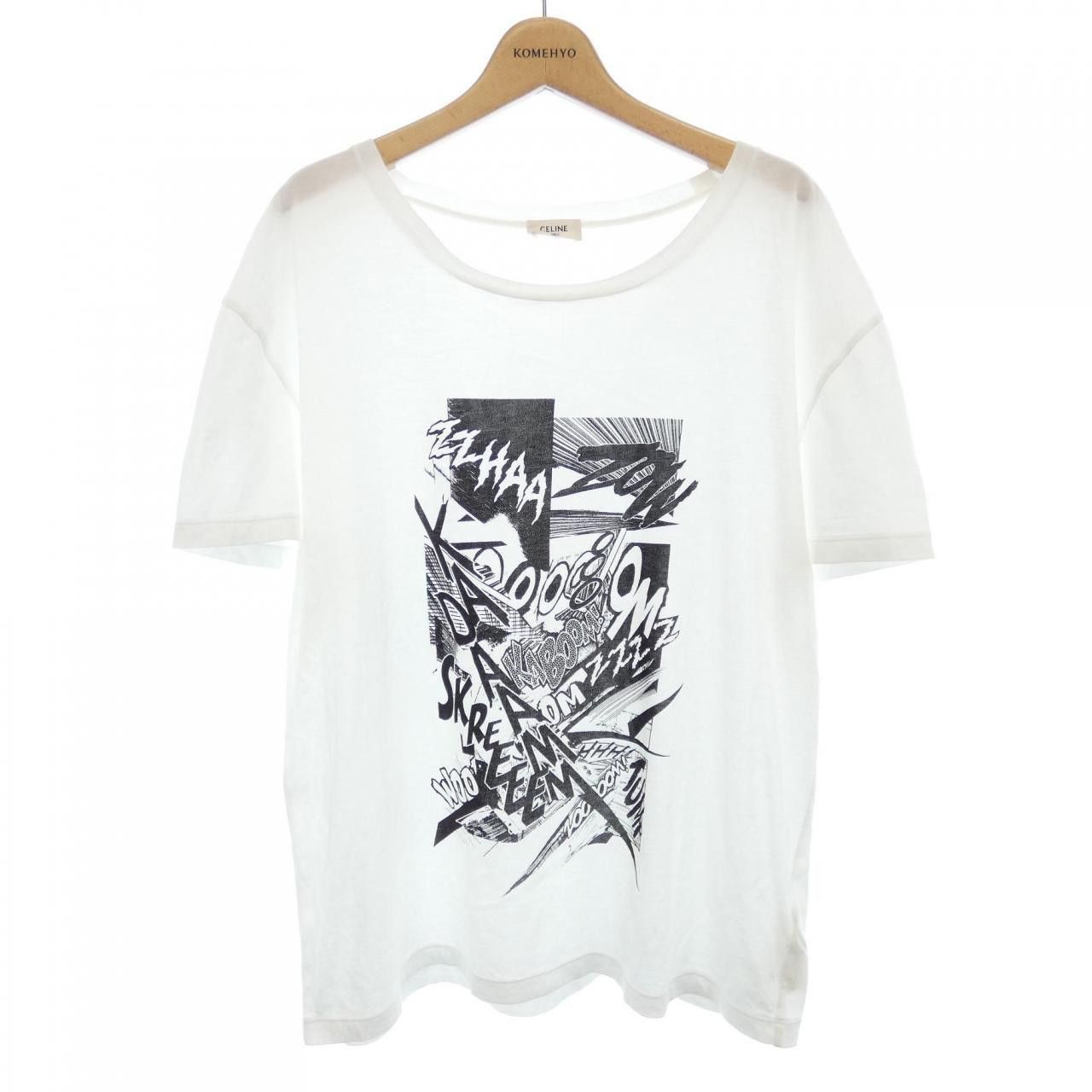 Celine Celine Celine T-shirt Cotton T-Shirts 2X008381E DUTY FREE for USA Size ONE SIZE - 1 Thumbnail