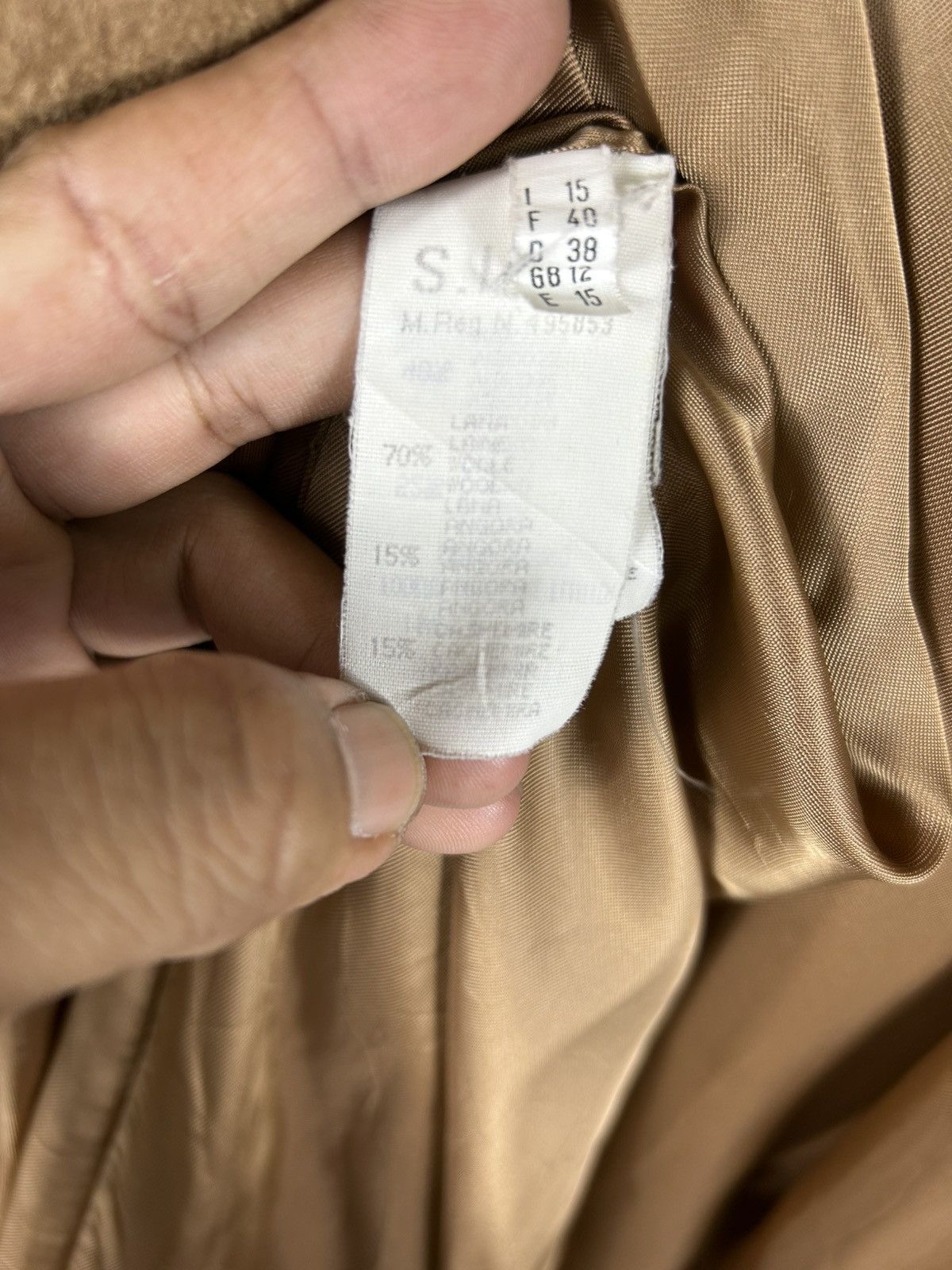 Designer × Krizia × Vintage ⚡️Vintage Perte By Krizia Cashmere Button Long Coat Jacket Size M / US 6-8 / IT 42-44 - 11 Thumbnail