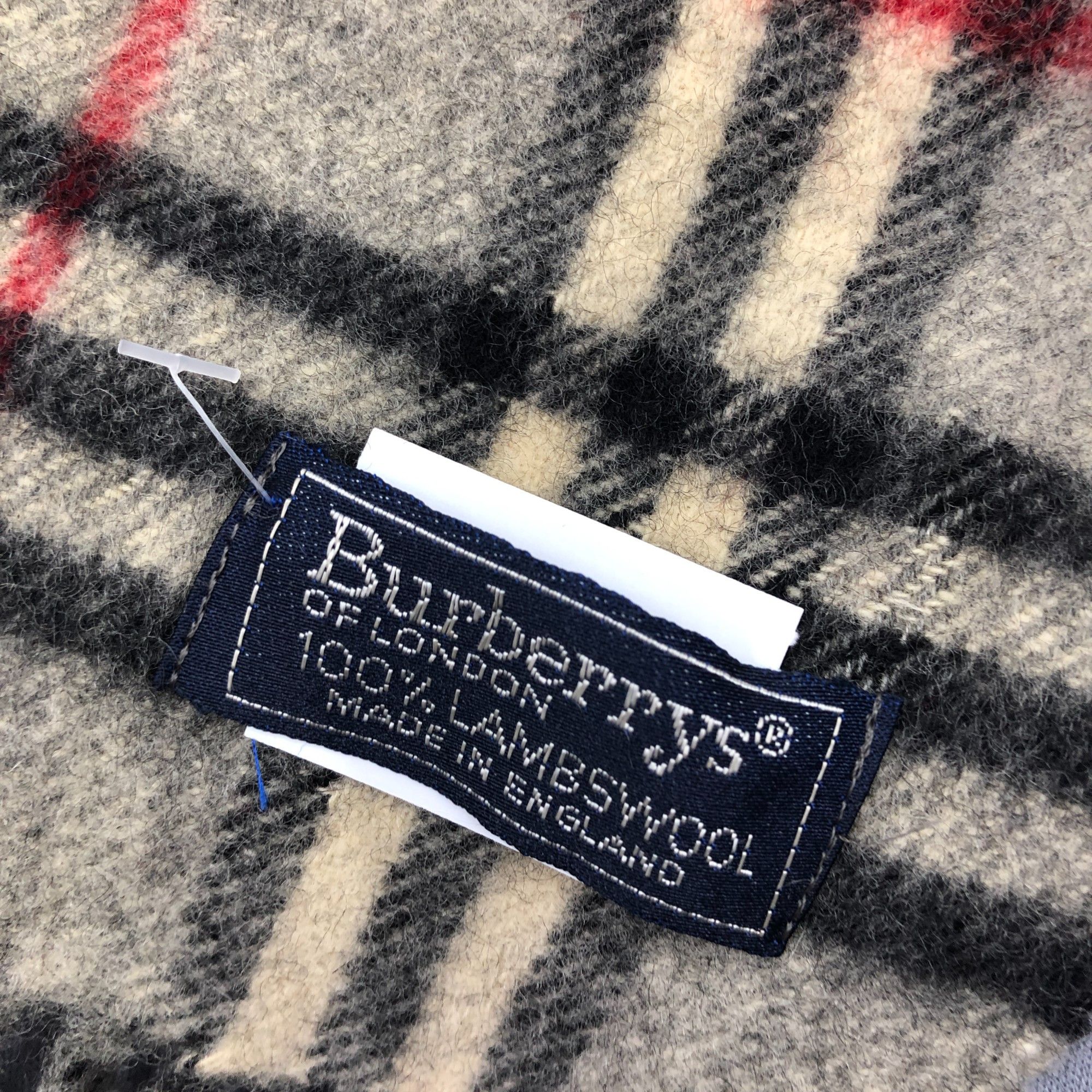 Burberry Vintage Burberry Scarf Muffler Wool Fringe Winter Scarves Size ONE SIZE - 4 Thumbnail