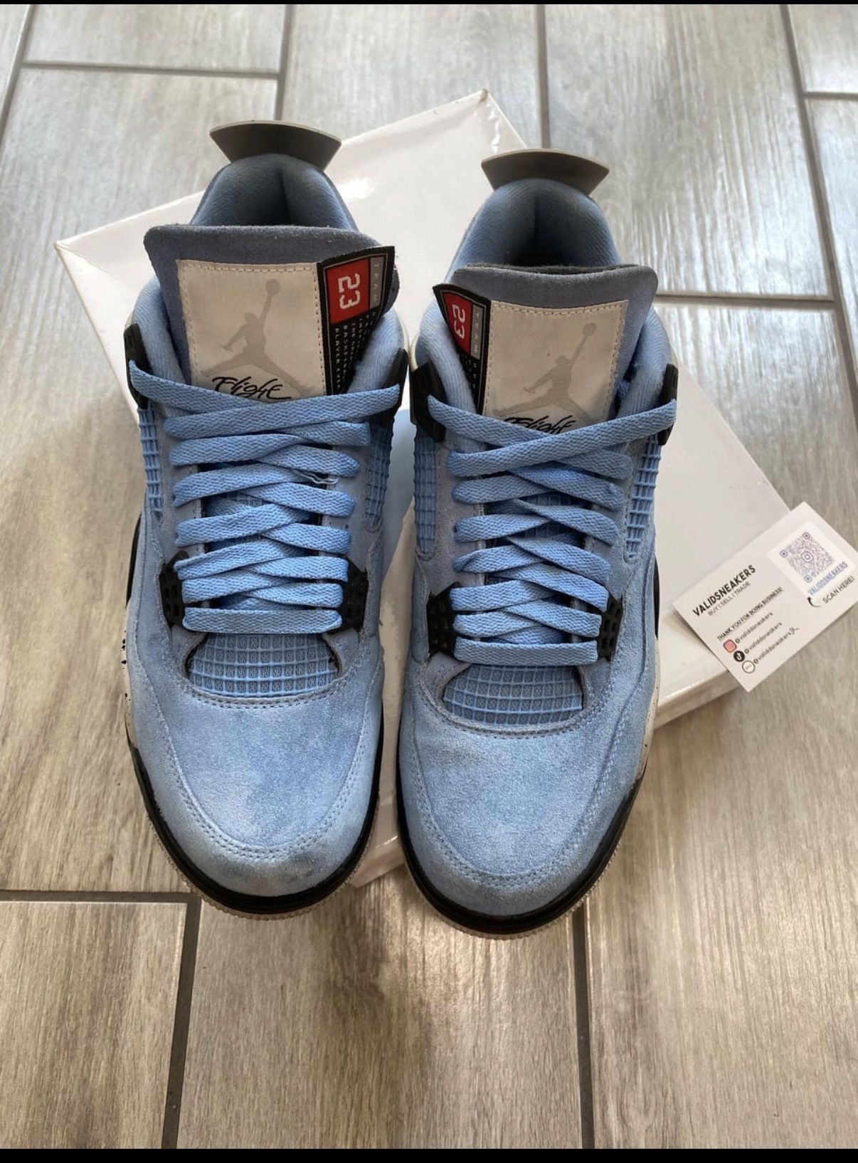 Jordan Brand Jordan 4 Retro University Blue Size US 12 / EU 45 - 2 Thumbnail