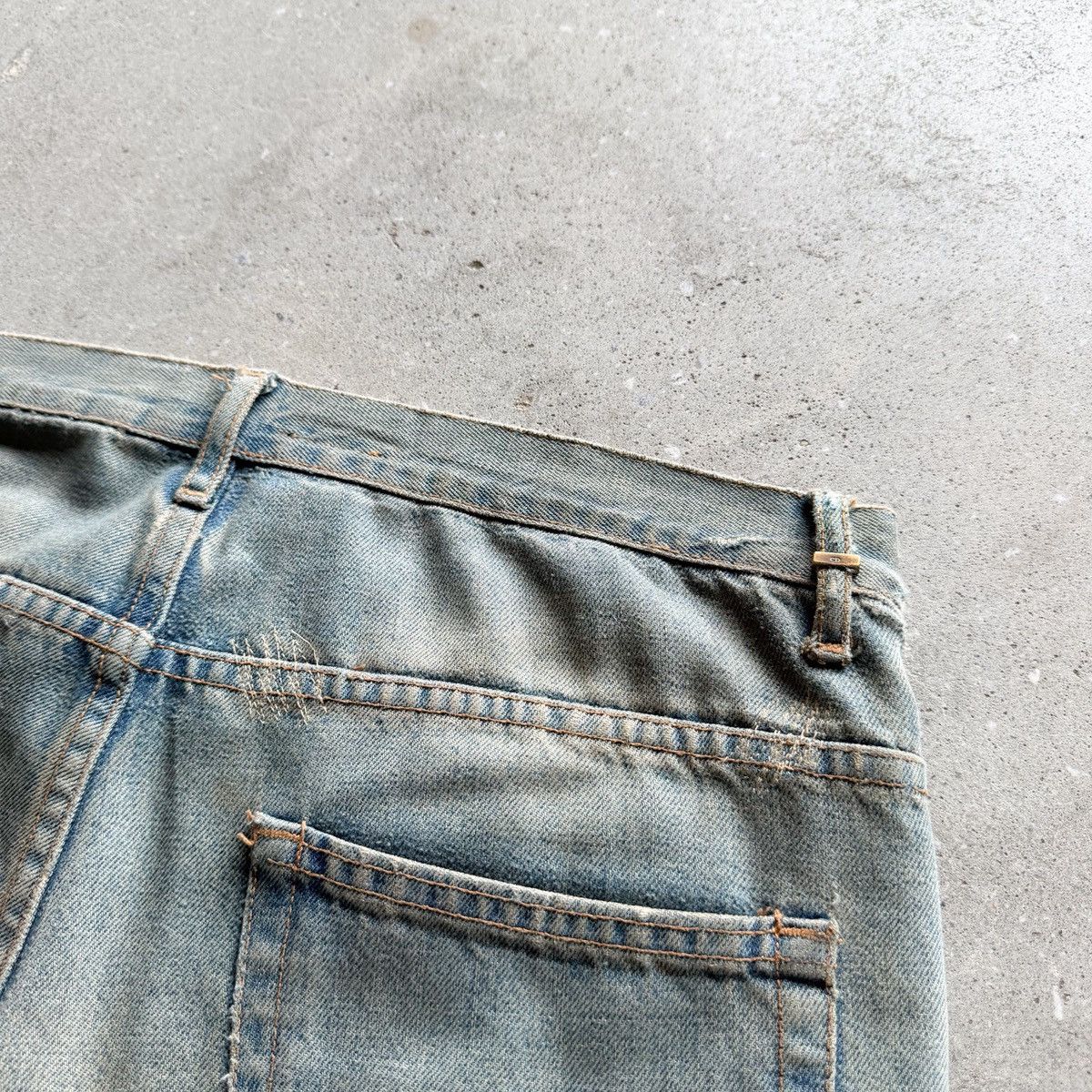 Dior Dior Homme SS06 Runway Hedi Slimane Era Crash Repair Denim Size US 33 - 6 Thumbnail