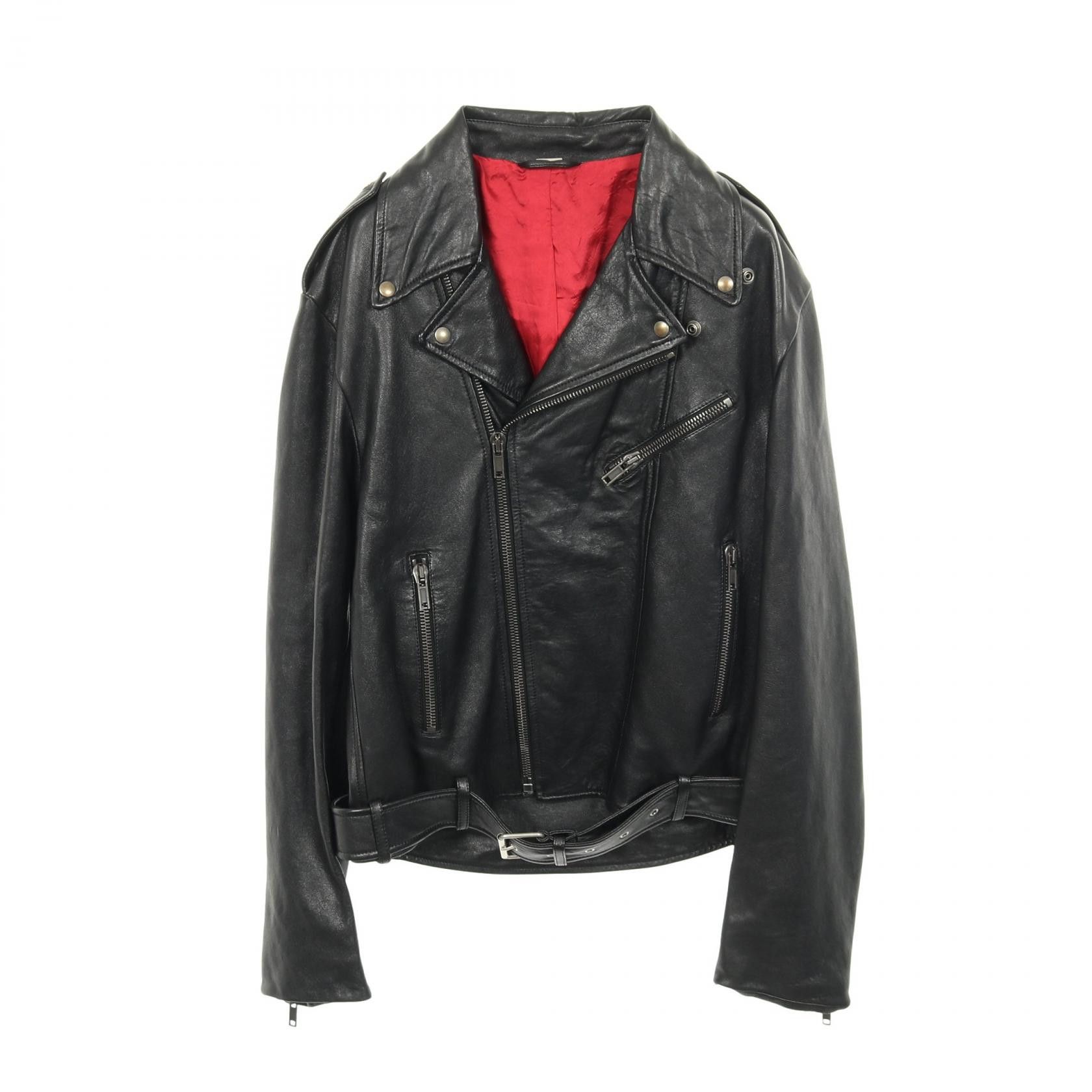 Gucci Gucci Gucci Leather Jacket Leather Outerwear DUTY FREE for USA Size ONE SIZE - 1 Thumbnail