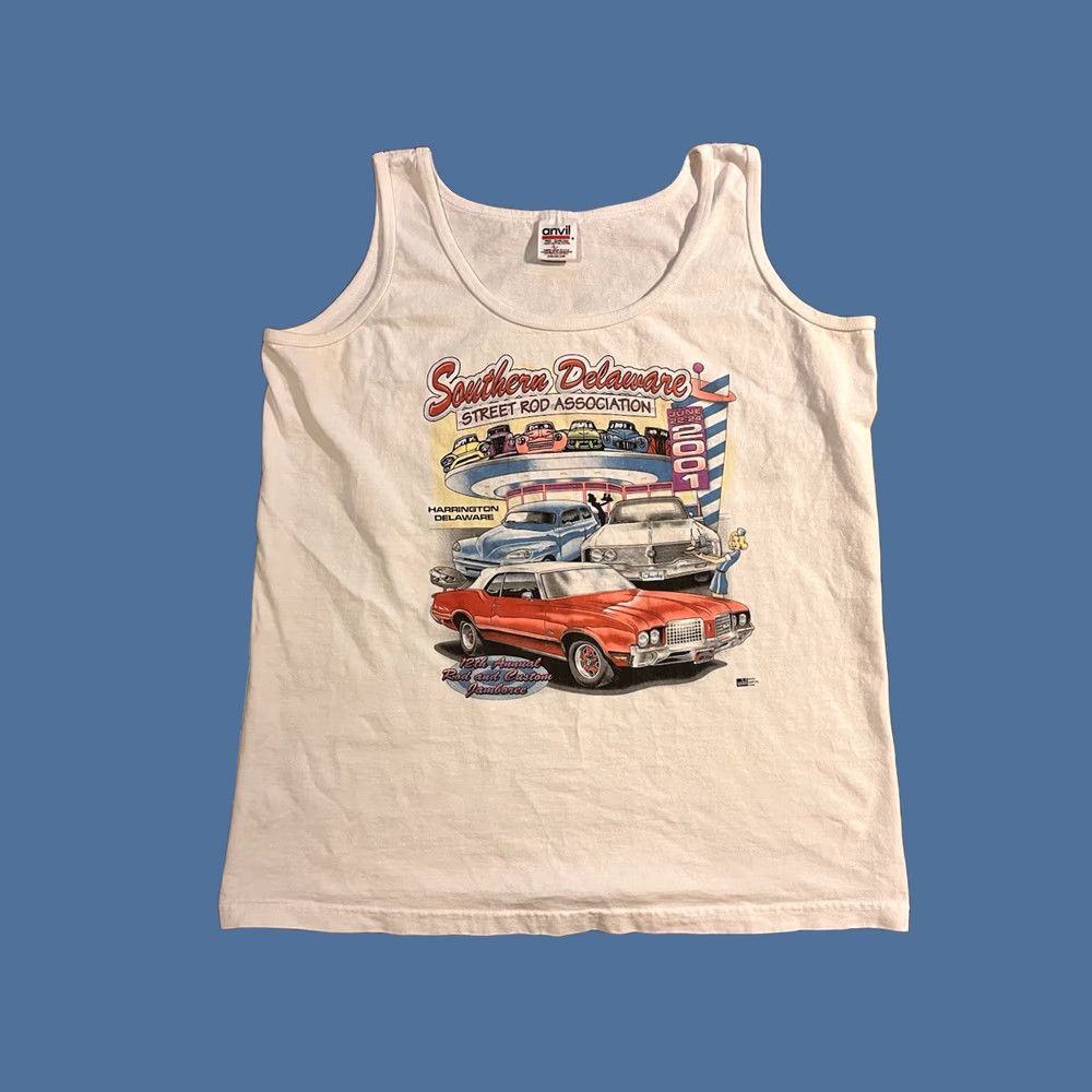 Anvil VINTAGE Anvil Tank Top White Men’s Large Polo? (No, use Nike? Wait) Size US L / EU 52-54 / 3 - 1 Thumbnail