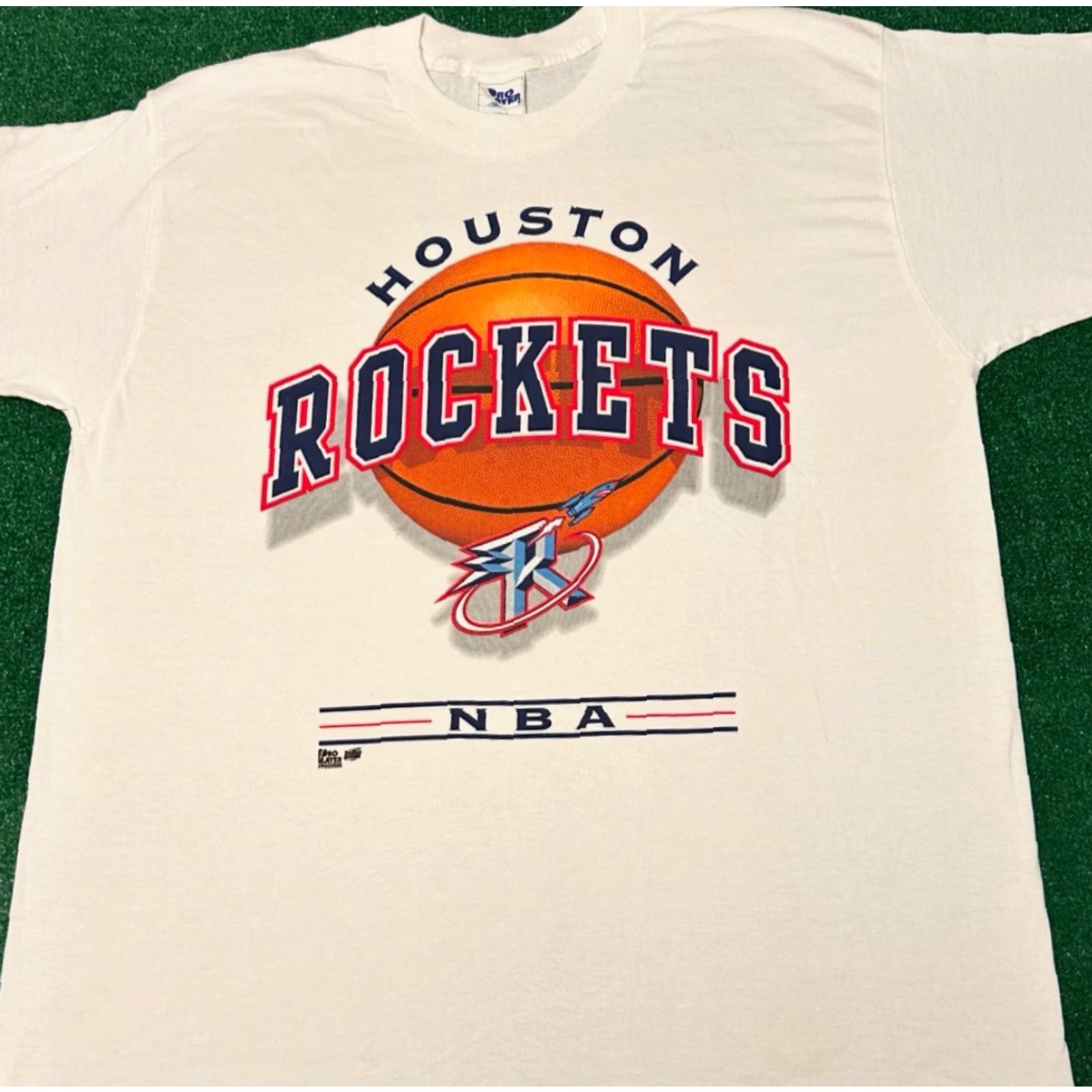 Pro Player VINTAGE Houston Rockets NBA Pro Player Big Logo Shirt Mens XL 90s Basketball White Logo 1990s VTG Pro Player Mens XL Size US XL / EU 56 / 4 - 3 Thumbnail