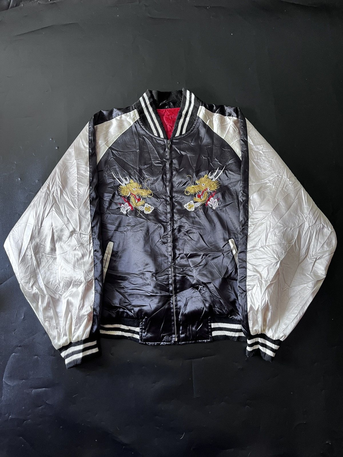 Japanese Brand JAPANESE SUKAJAN DRAGON JACKET 1990 Size US L / EU 52-54 / 3 - 8 Thumbnail