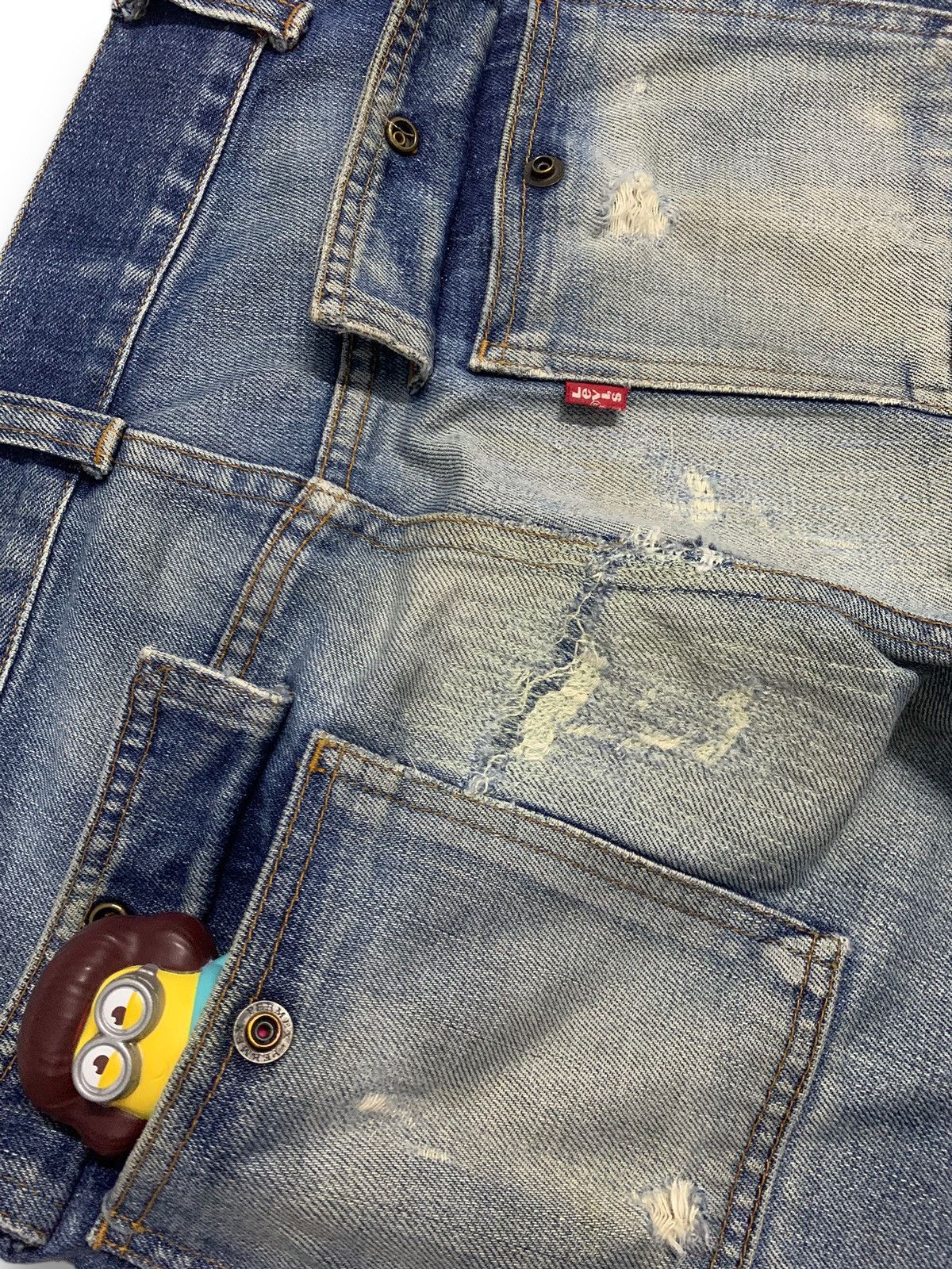 Levi's Vintage 90s Levis Red Tab Distressed Bush Denim Pants Size US 29 - 11 Thumbnail