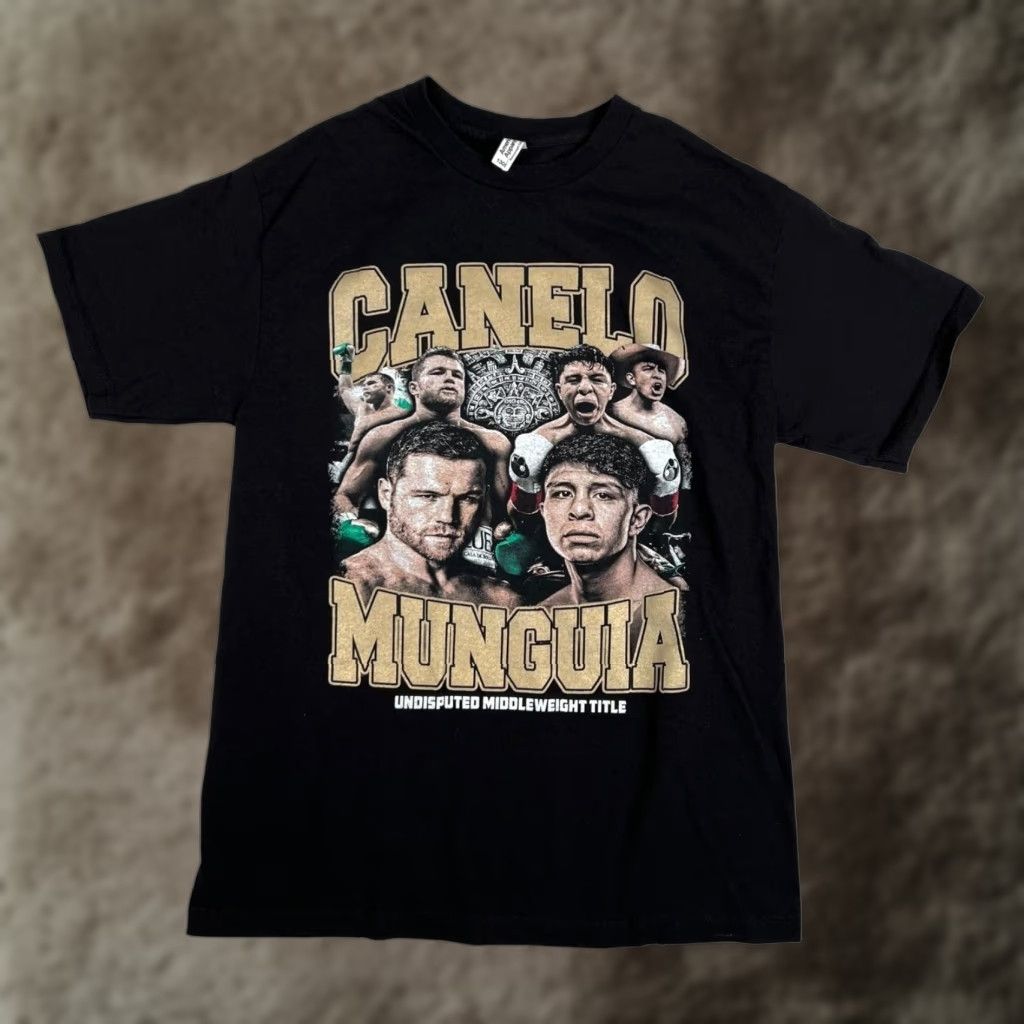 American Apparel Canelo vs Munguia Shirt Mens Small Black T-Shirt Boxing Undisputed Title Fight 2024 Size US S / EU 44-46 / 1 - 1 Thumbnail