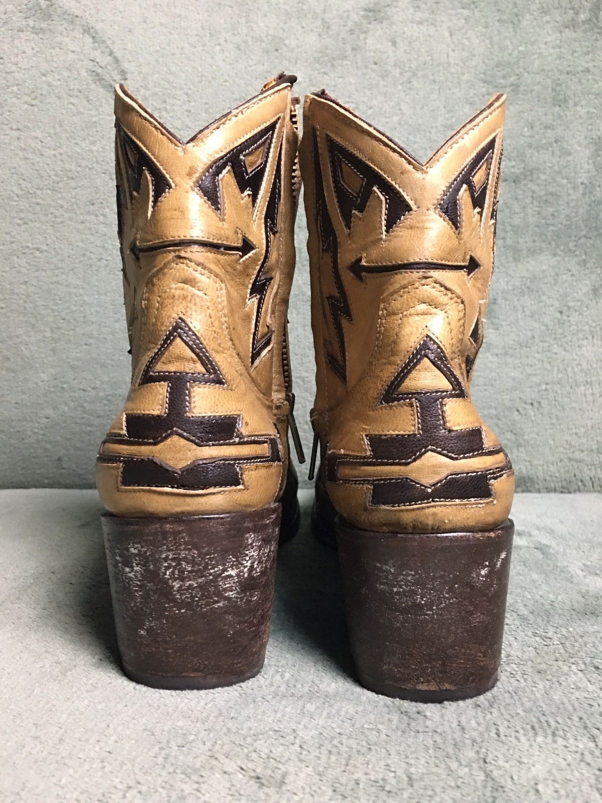 Handmade × Old Gringo Old Gringo Mexicana Brown Embroidered Ankle Boots EU38 US8 Size US 8 / IT 38 - 8 Thumbnail