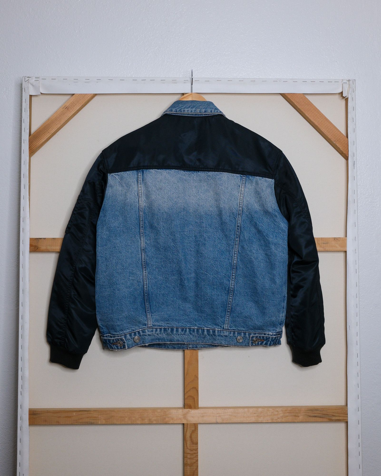 Frame Bomber Trucker Hybrid Jacket Sacai - Like Size US M / EU 48-50 / 2 - 2 Thumbnail