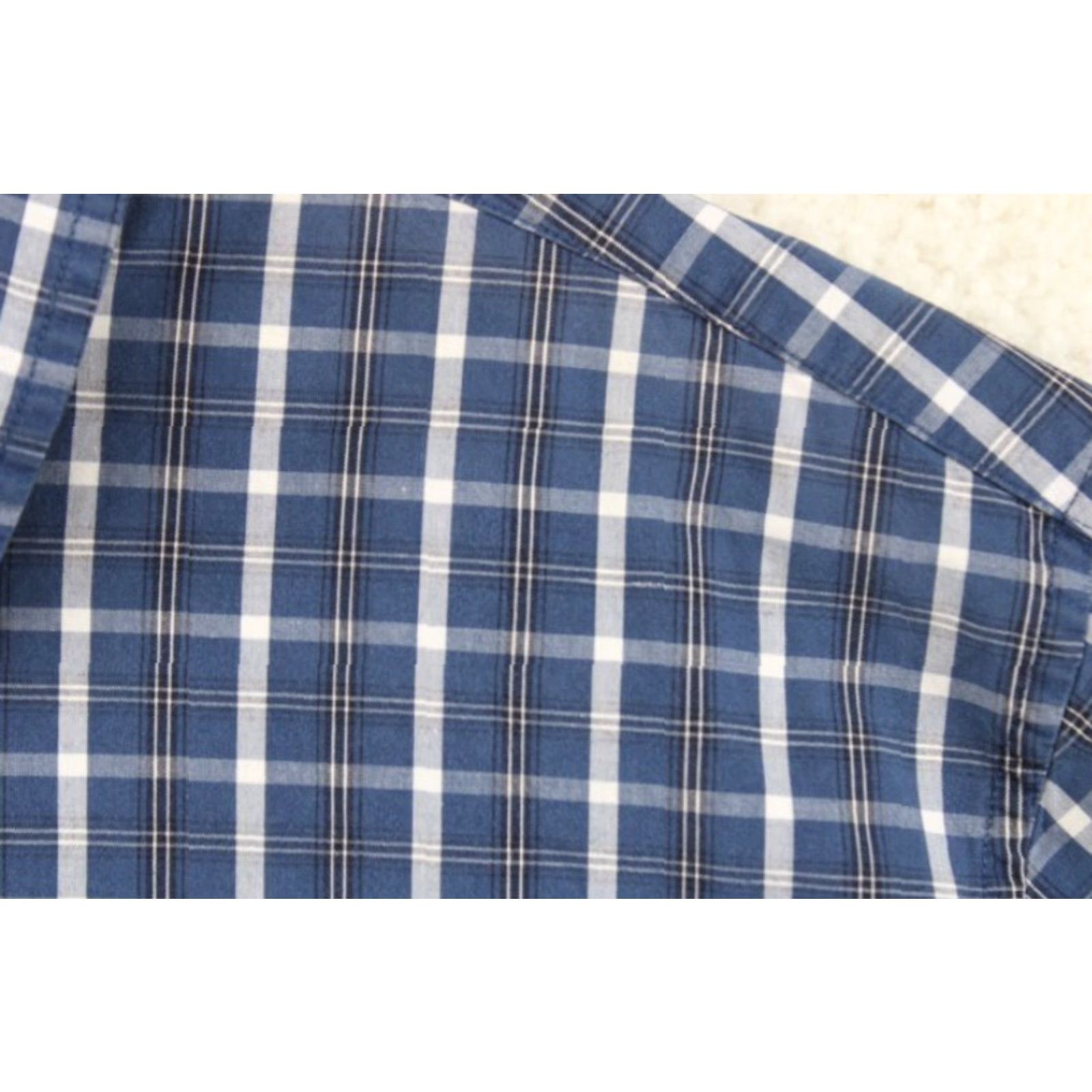 Abercrombie & Fitch VINTAGE Abercrombie & Fitch Muscle Fit Shirt Men Large Blue Plaid Button-Up Casual Streetwear 90s Mens Size US L / EU 52-54 / 3 - 6 Thumbnail
