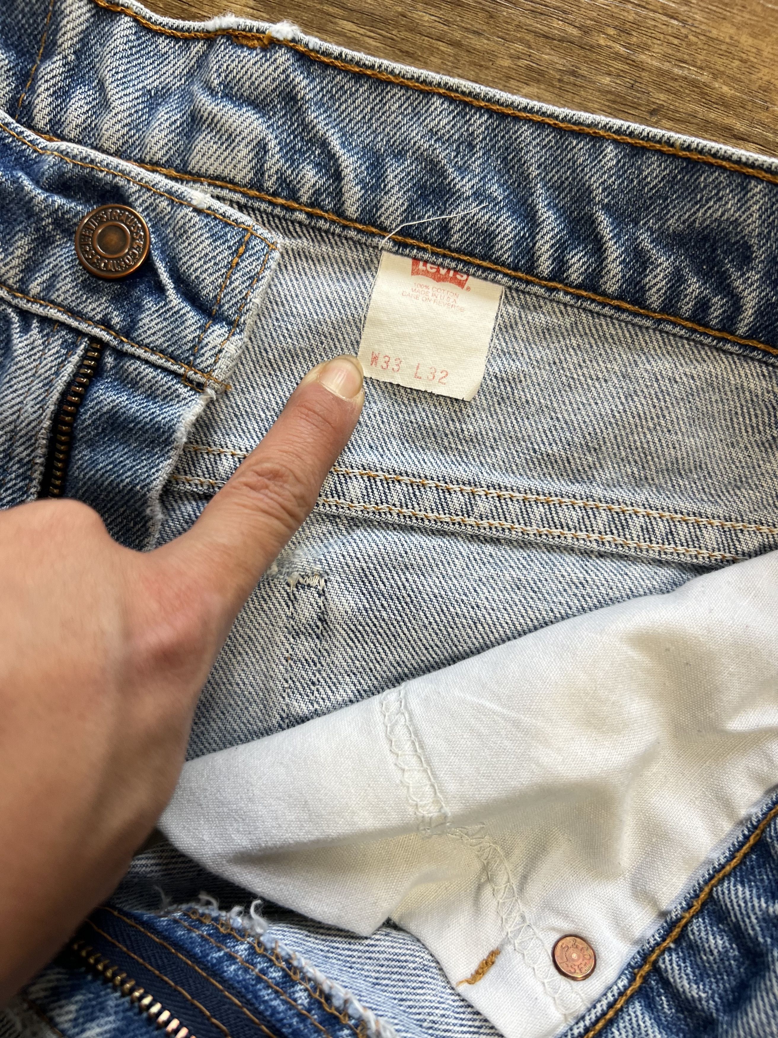 Levi's Vintage Clothing Vintage 1980's 517 Levi's Orange Tab Bootcut Cut Off Jeans Size US 31 - 3 Thumbnail