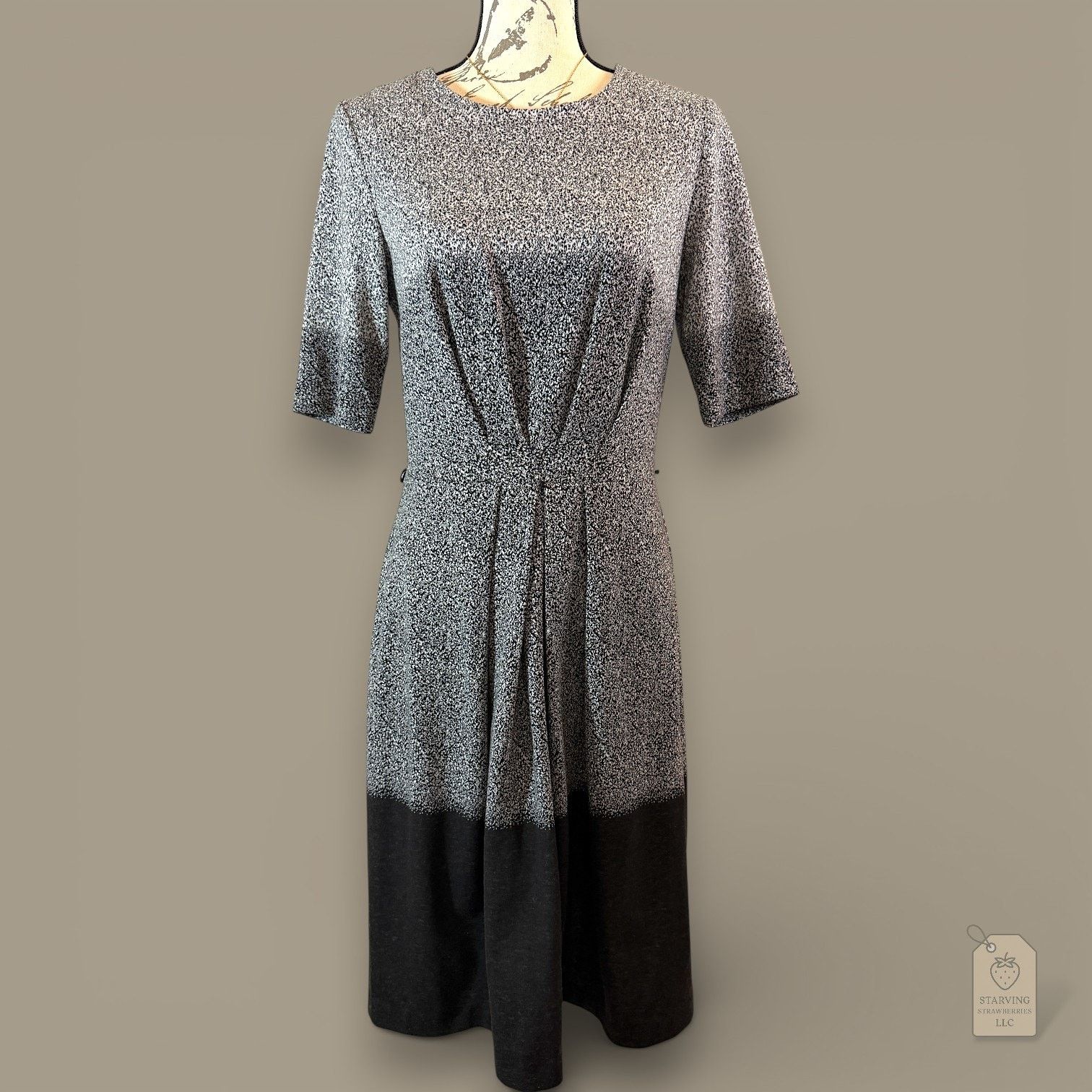 Other London Times Ombre Tweed Knit Sheath Dress Sunburst Pleats Size M / US 6-8 / IT 42-44 - 1 Thumbnail