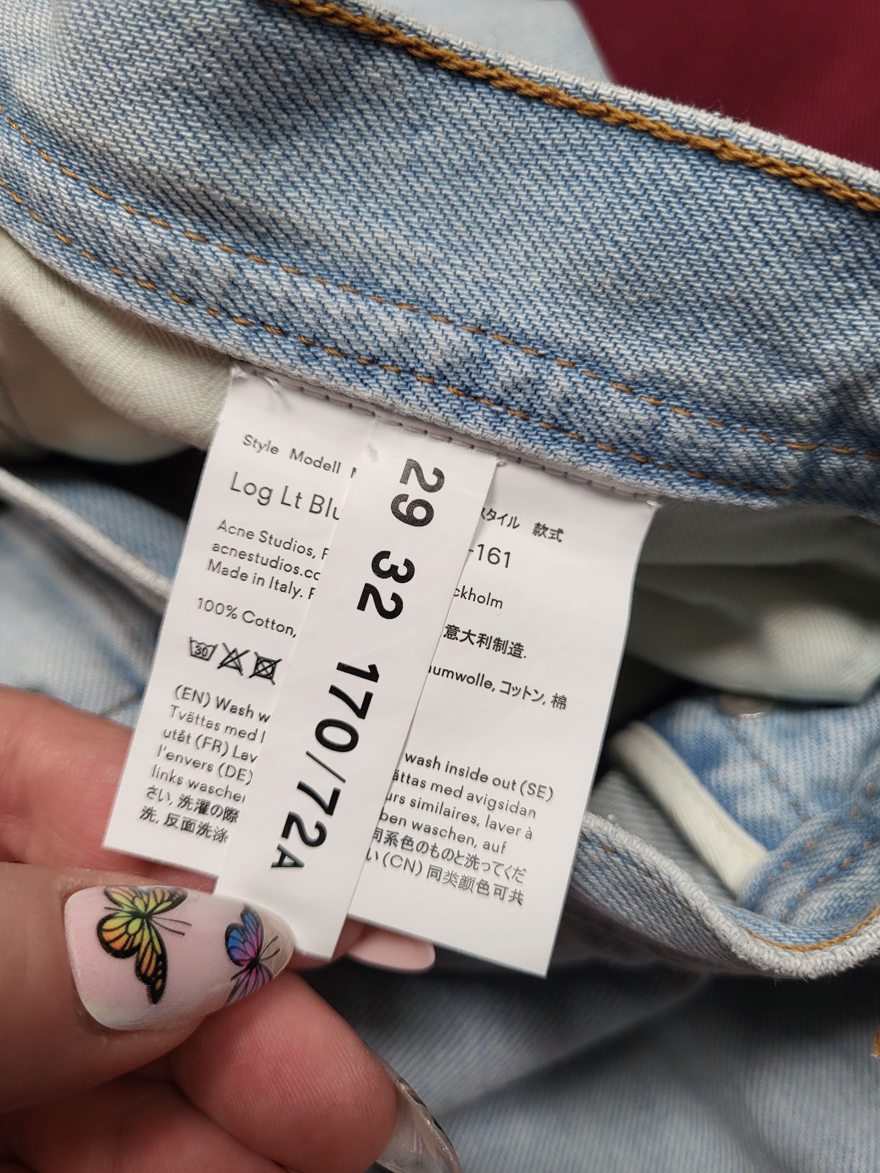 Acne Studios acne studios bla konst floragatan13 stockholm baby blue Size US 29 - 5 Thumbnail