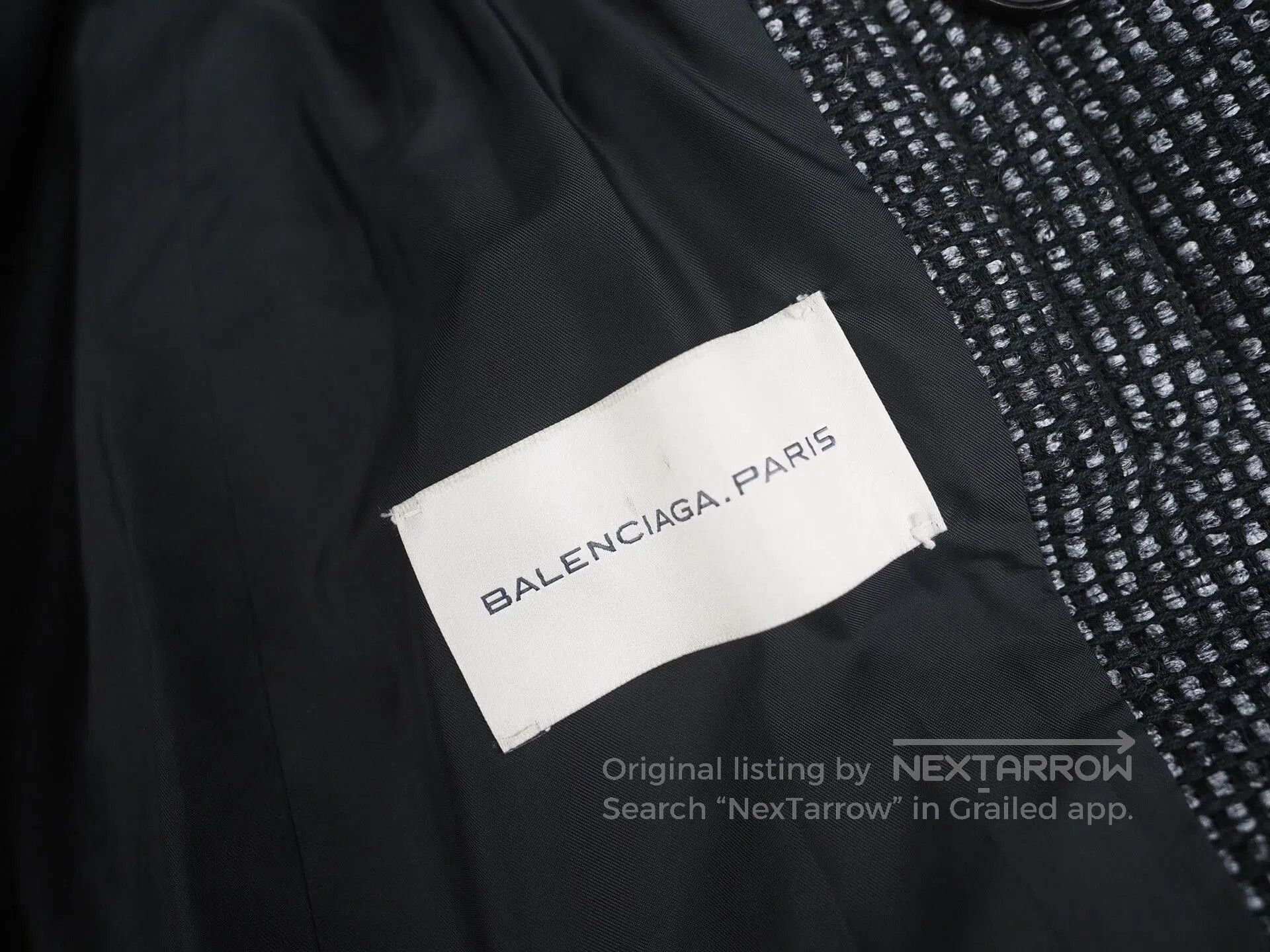 Balenciaga Balenciaga FW13 Black Gray Blend Coat. Size US L / EU 52-54 / 3 - 7 Thumbnail