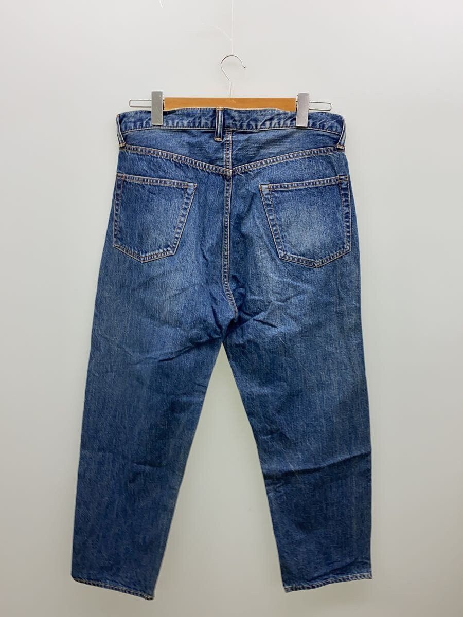 Cotton Washed Denim Wide Pants