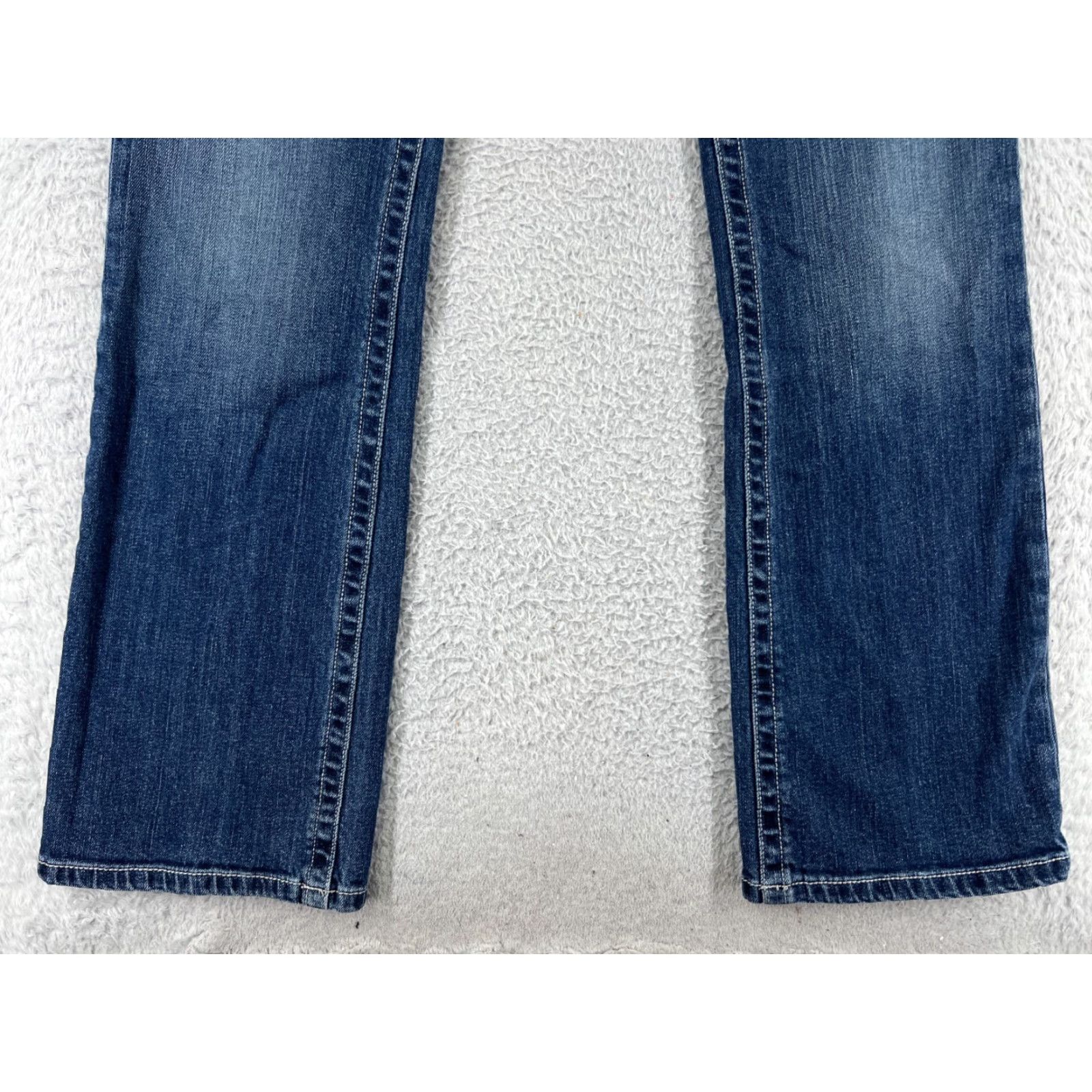 Silver Jeans Co. Diane Gilman Pants Womens 31 Blue Denim Jeans DG Slick Bling Embellished Cotton Size 24" / US 00 / IT 34 - 5 Thumbnail