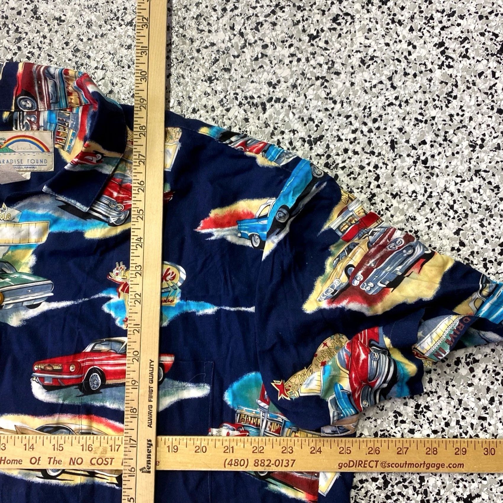 Paradise Found VINTAGE Paradise Found Button Up Shirt Large Classic Cars Hawaiian Style Rayon Size US L / EU 52-54 / 3 - 3 Thumbnail